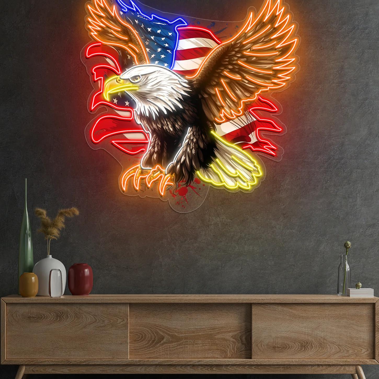 Patriotischer Adler - US Flagge