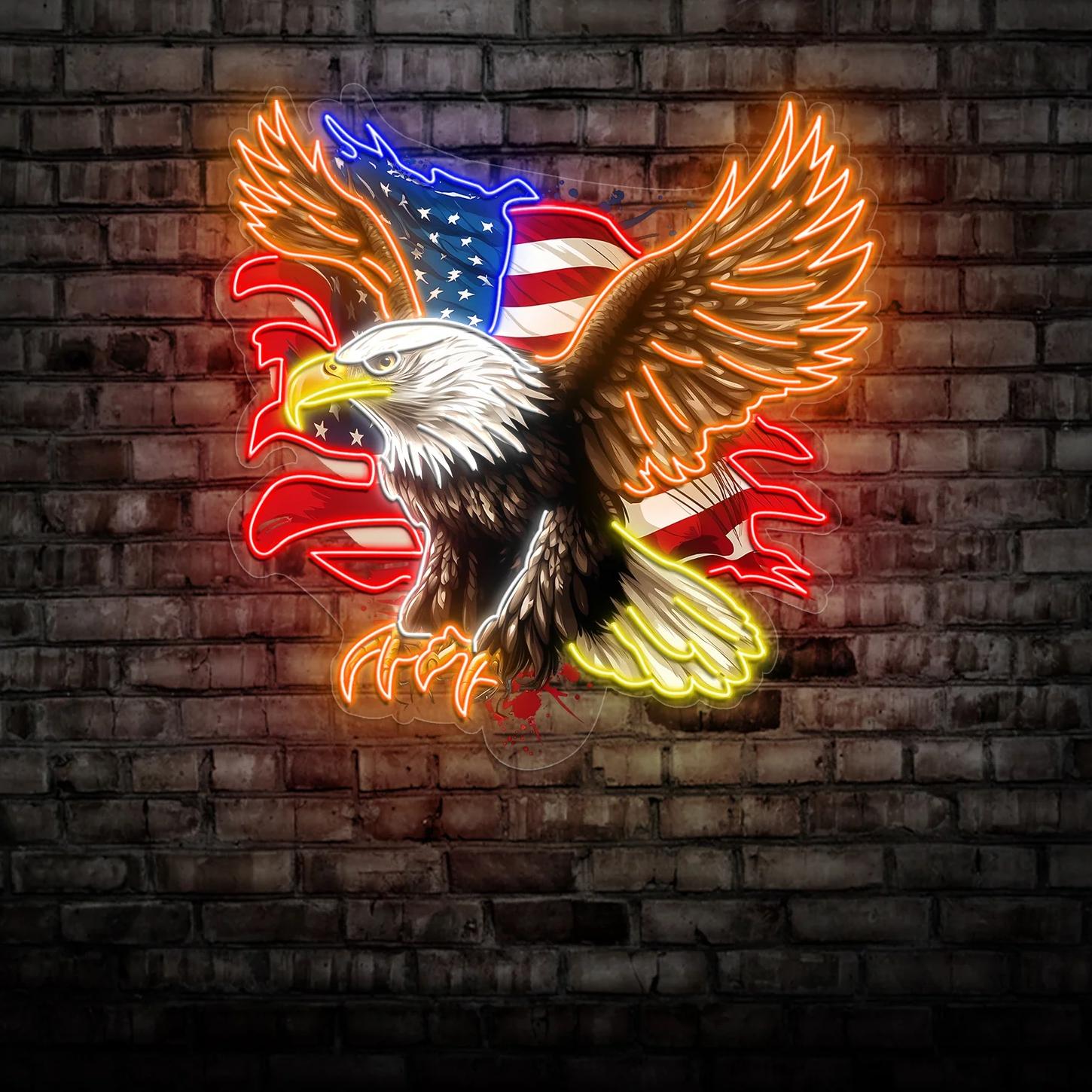 Patriotischer Adler - US Flagge