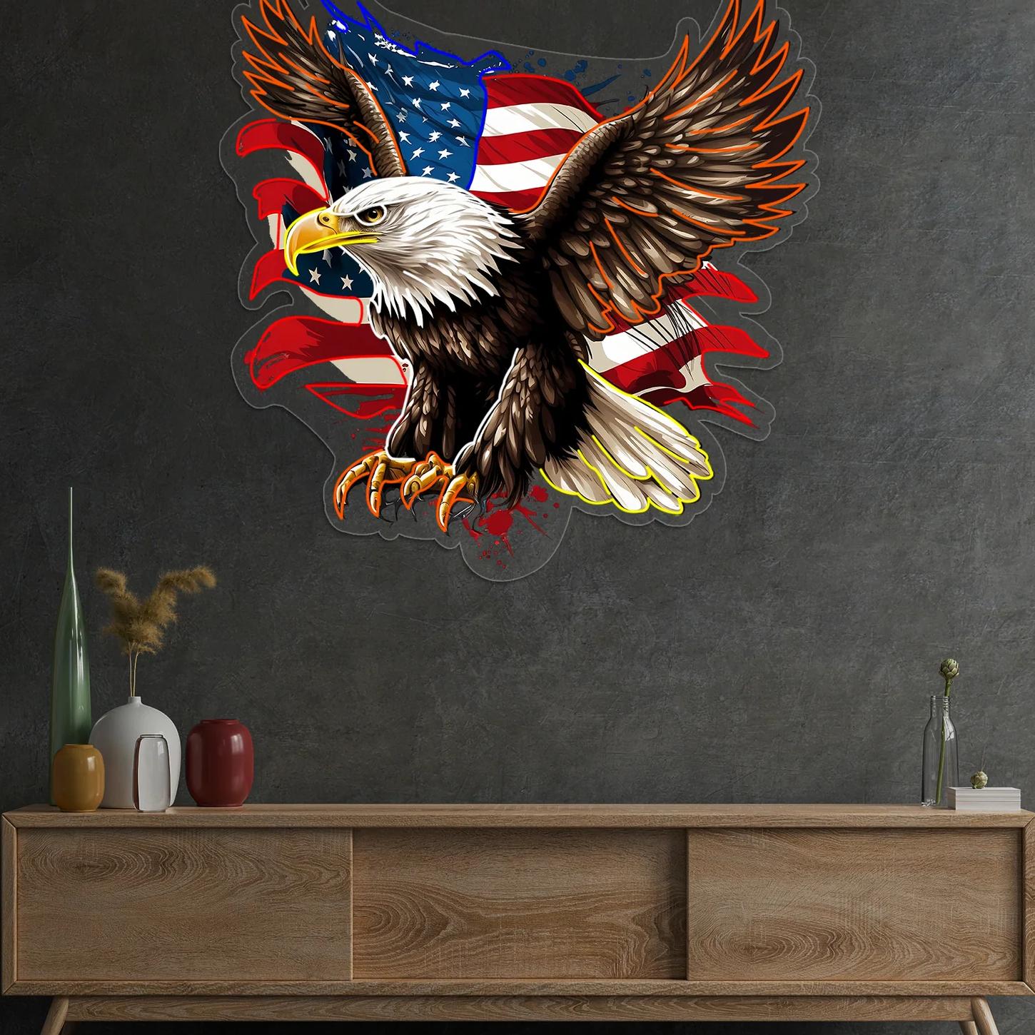 Patriotischer Adler - US Flagge