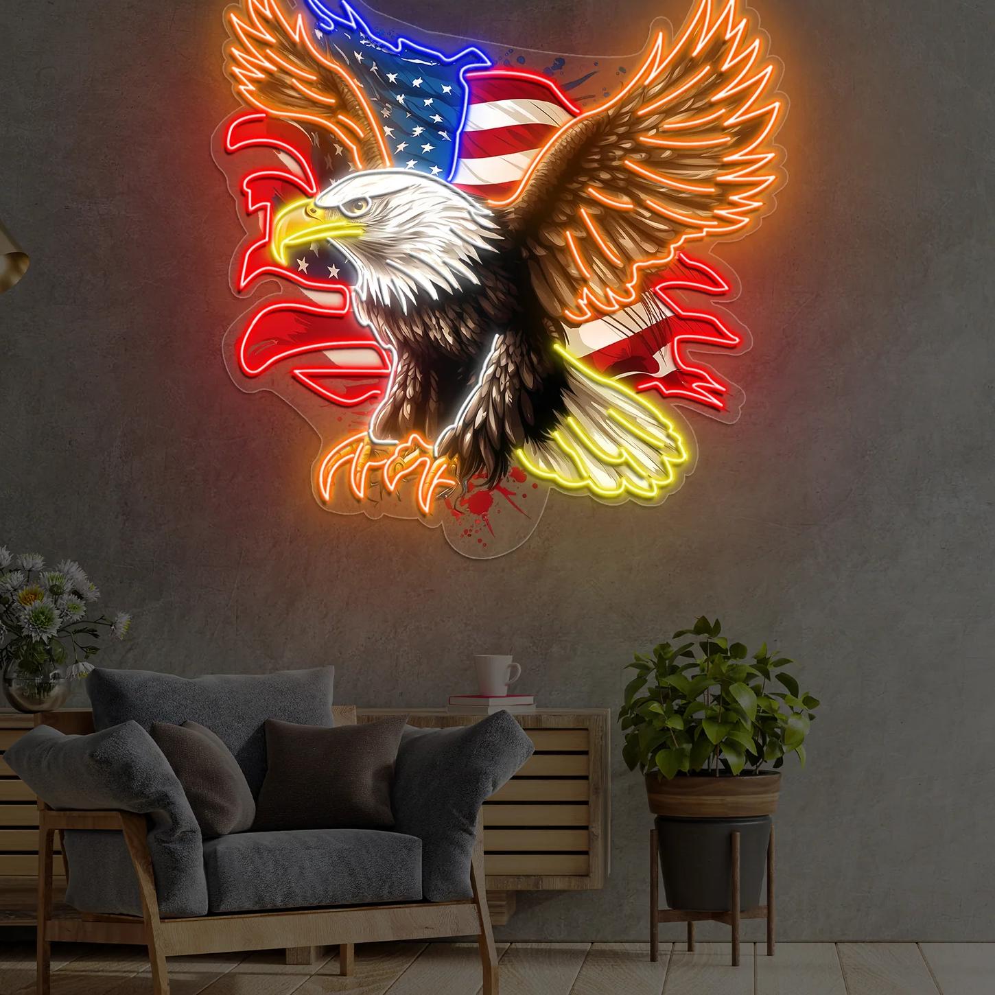 Patriotischer Adler - US Flagge