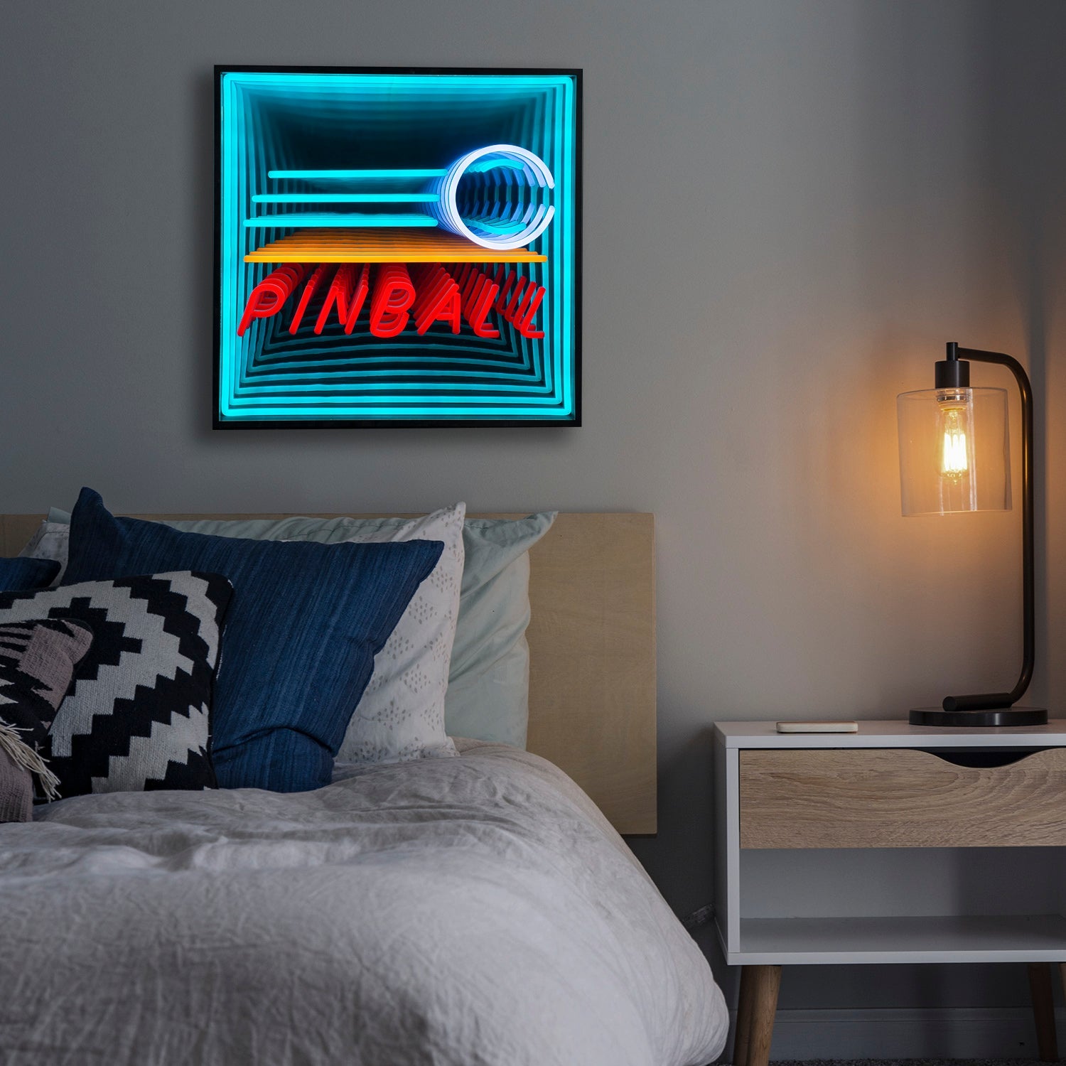 "Pinball" 3D Unendlichkeits LED Neonschrift