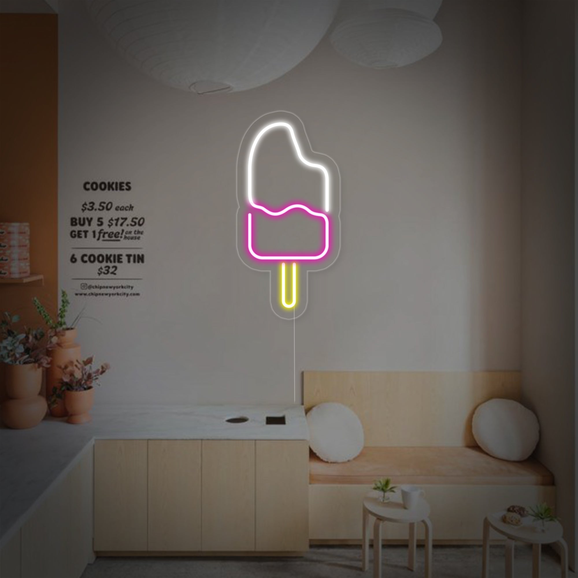 "Eis Am Stiel" Neonschrift