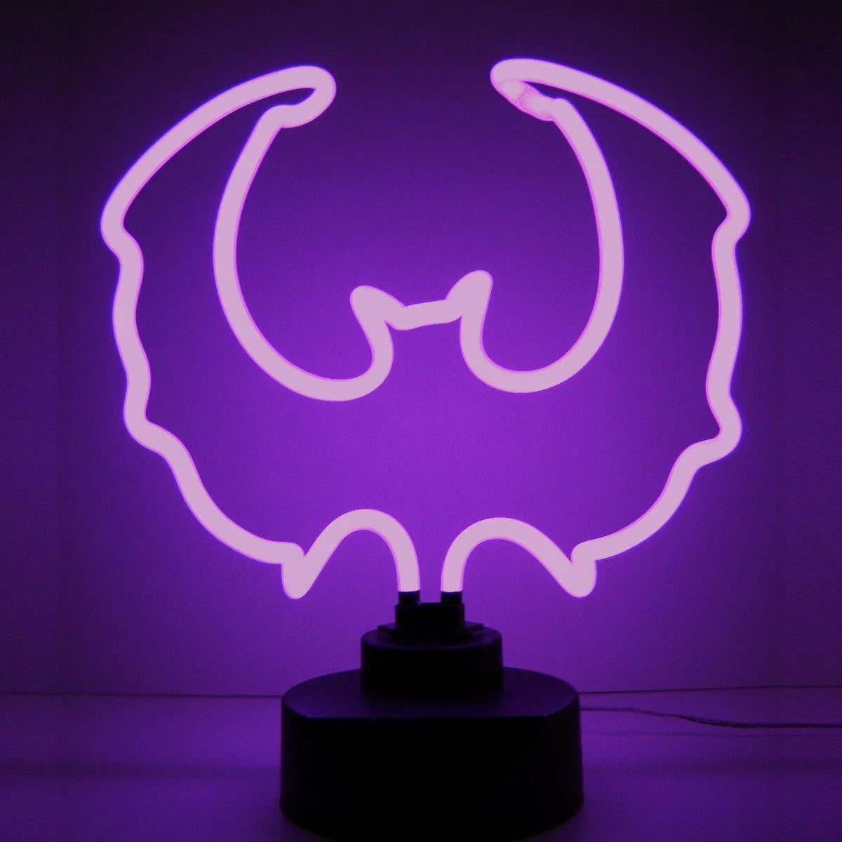 "Lila Fledermaus Tisch-Neonschild, Glas-Neonschild" Neonschrift