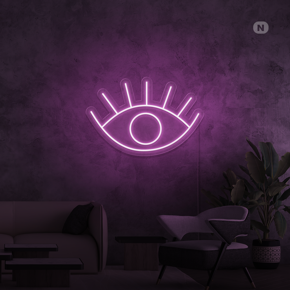 Neon Schild Auge
