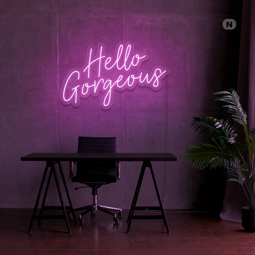 Neon Schild Hello Gorgeous