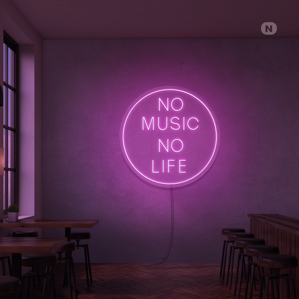 Neon Schild Musik