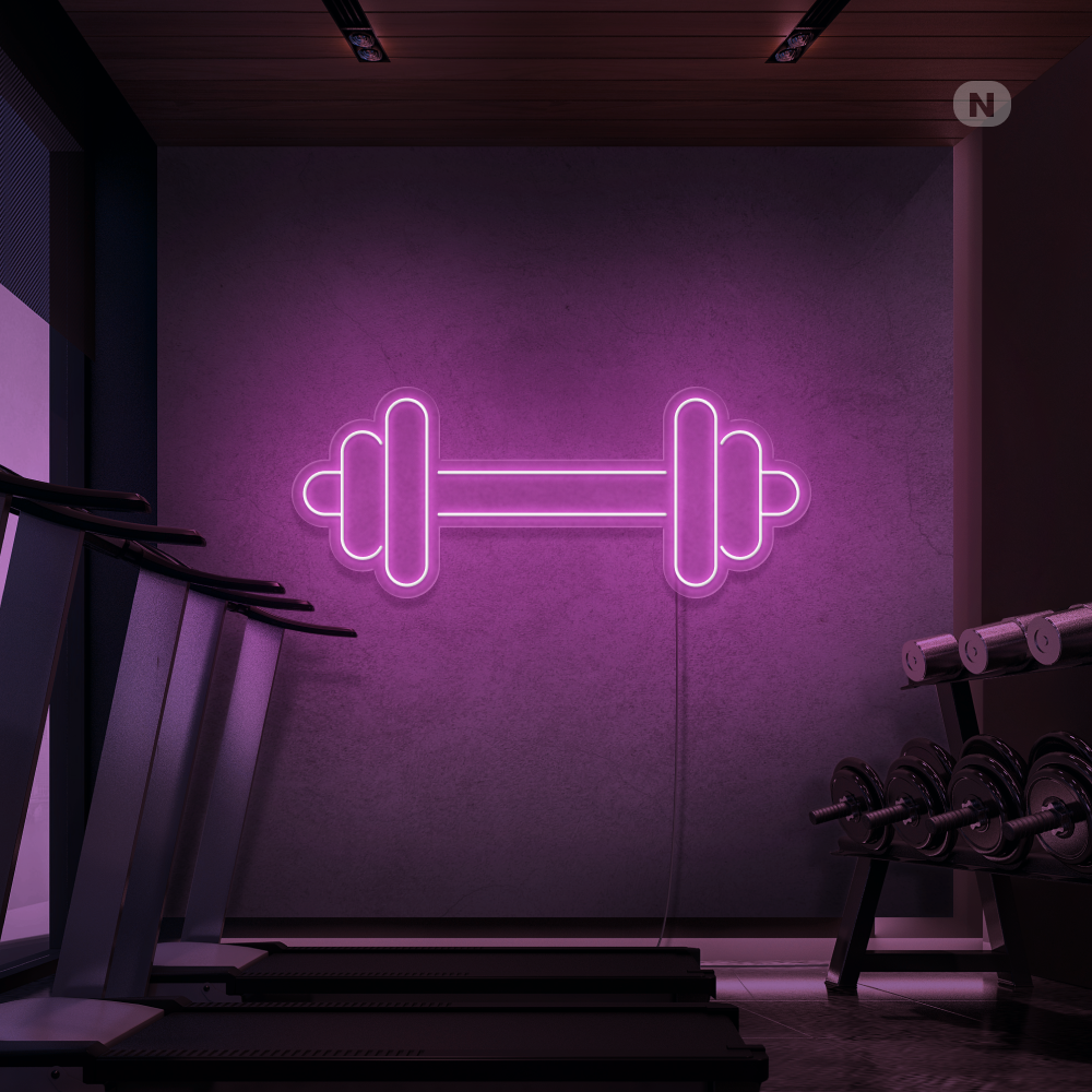 Neon Schild Kurzhantel