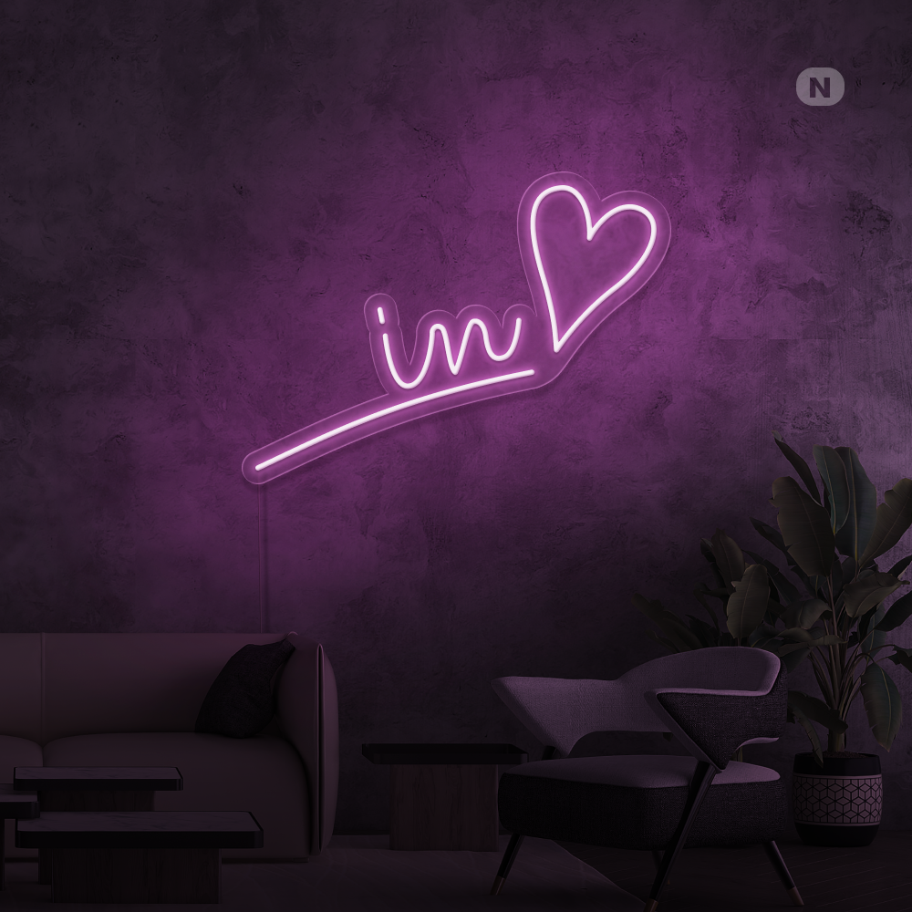Neon Schild Verliebt
