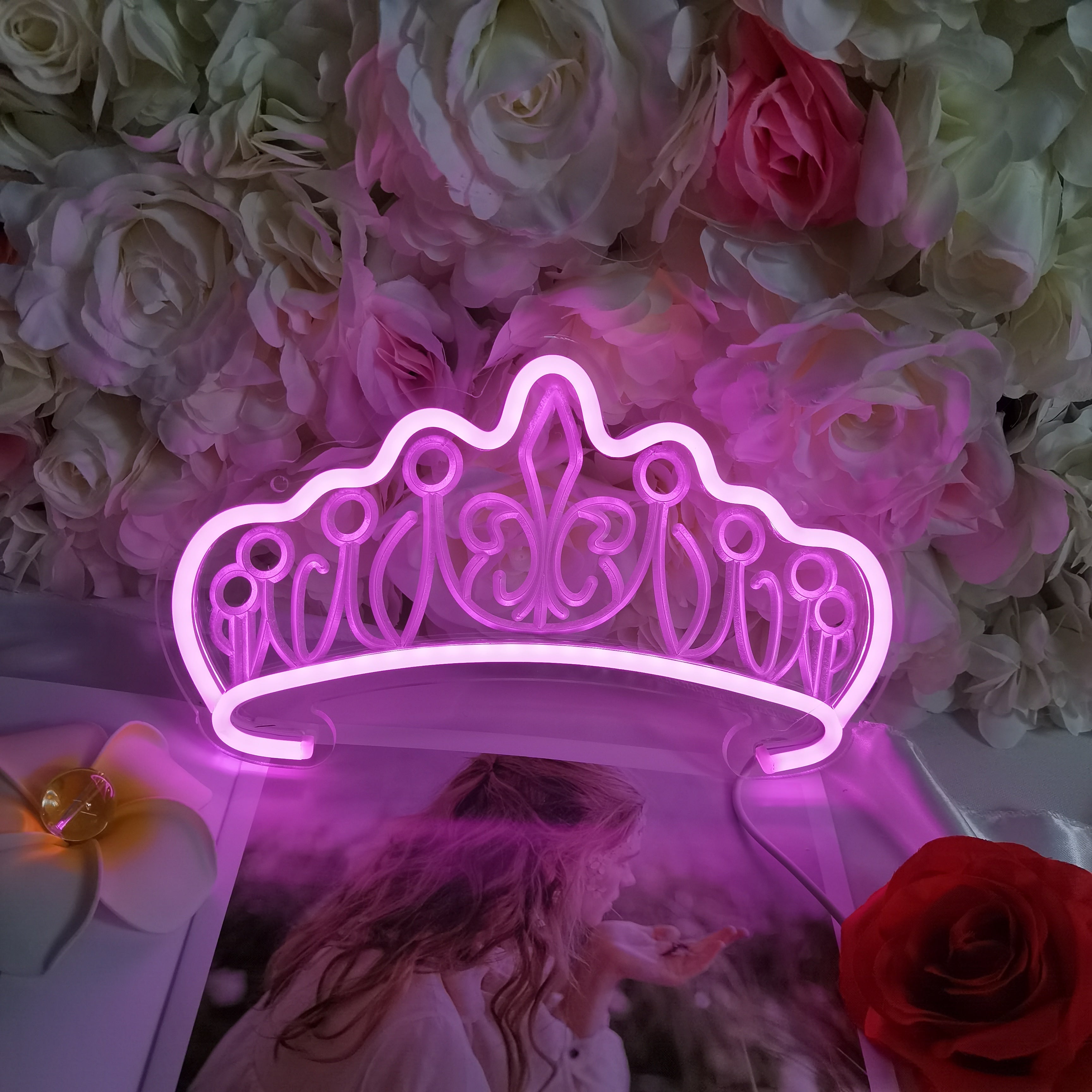 "Königin Krone" USB Mini LED Neonschrift