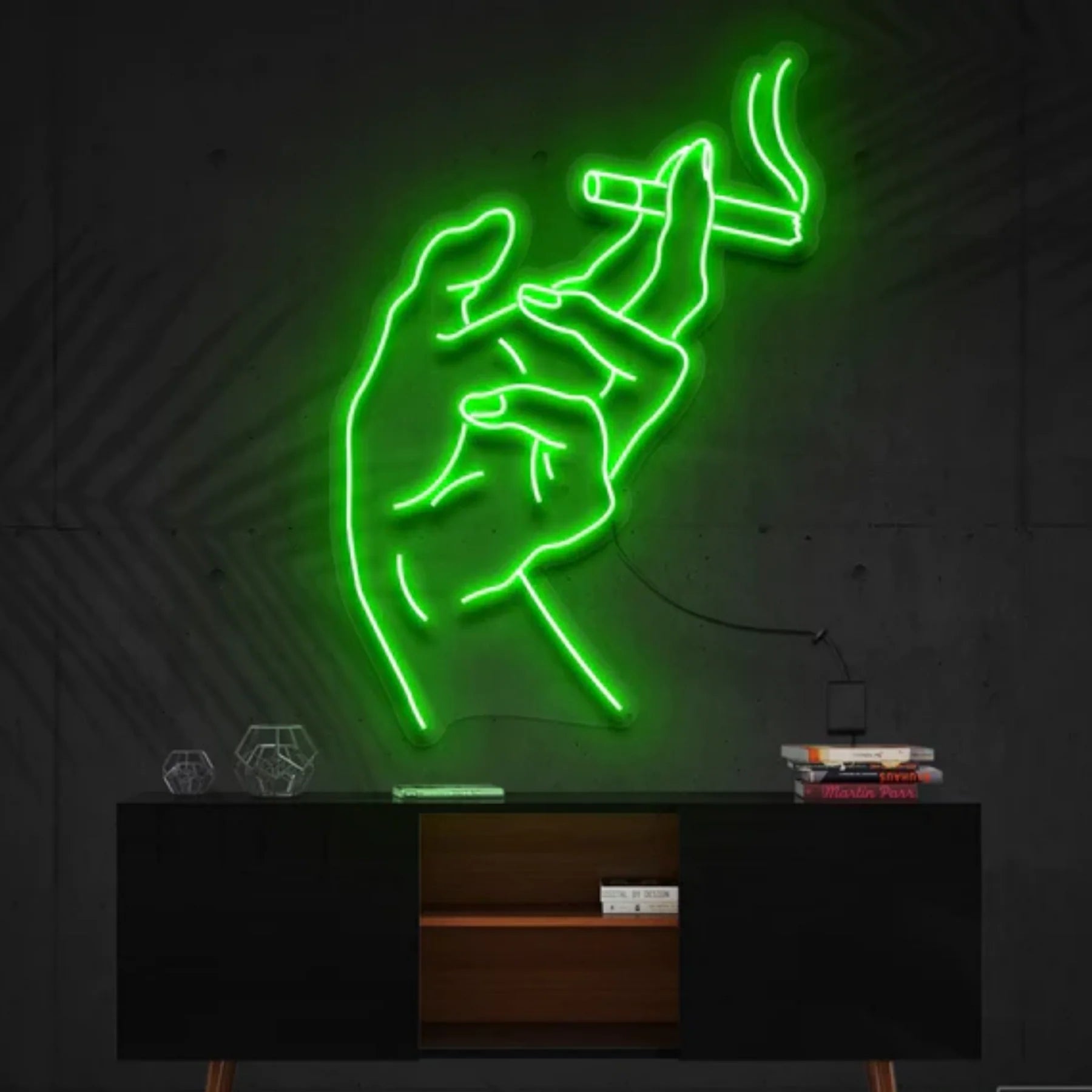 Raucher bekommt Neonkunst – Ihr persönliches Raucher-Paradies in Neon