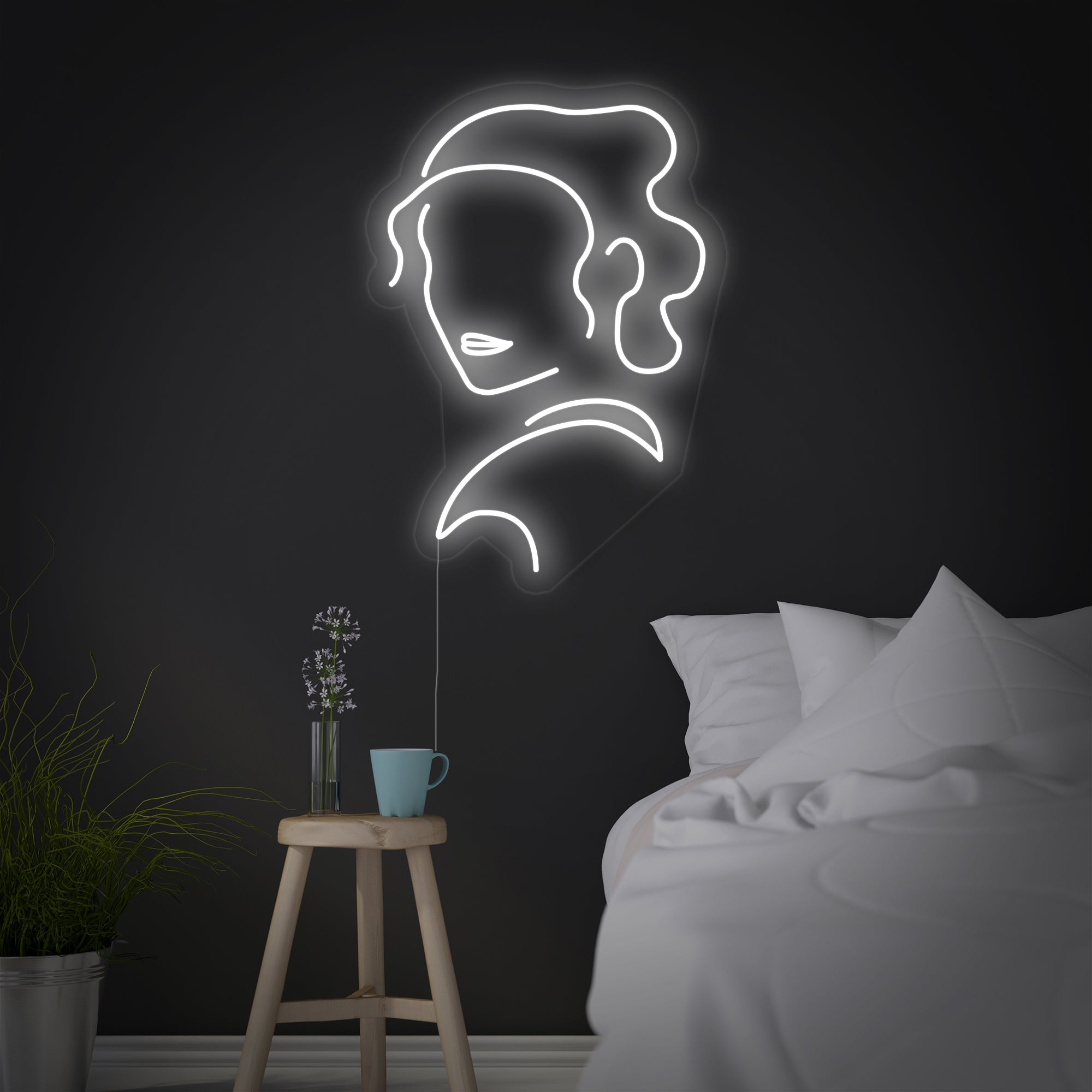 "Rey Skywalker" Neonschrift