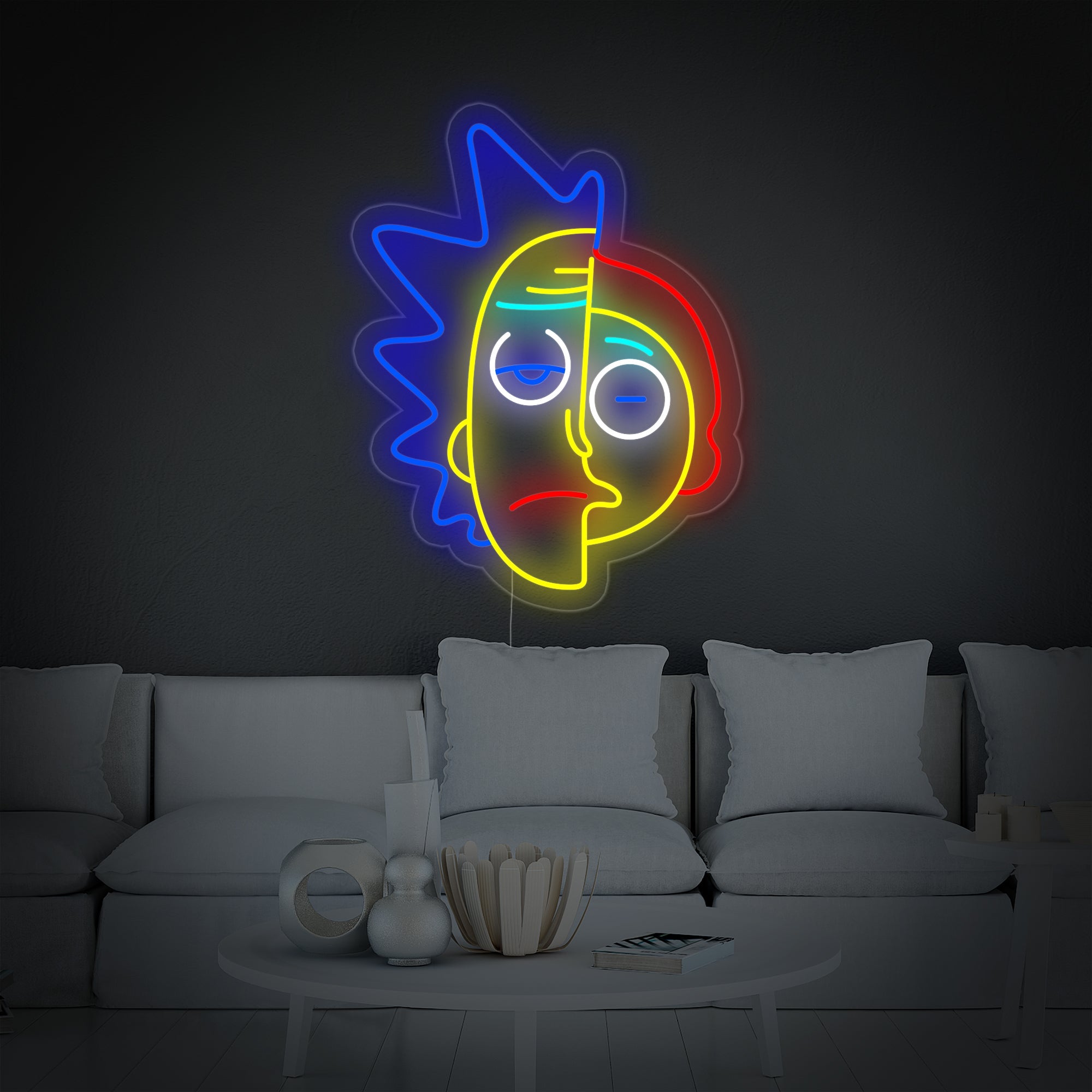 "Rick Und Morty" Neonschrift