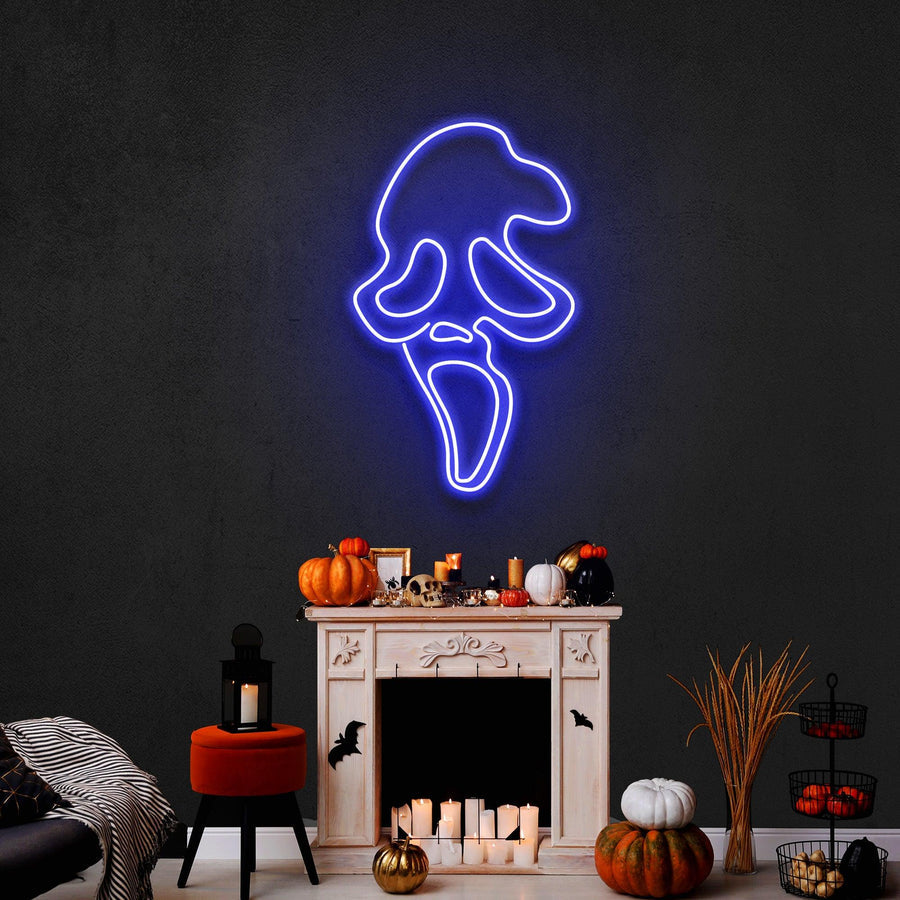 Scream Ghost Leuchtreklame – Das ultimative Neonlicht für Horror-Fans in Deutschland