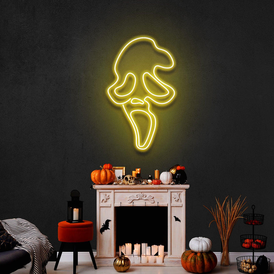Scream Ghost Leuchtreklame – Das ultimative Neonlicht für Horror-Fans in Deutschland