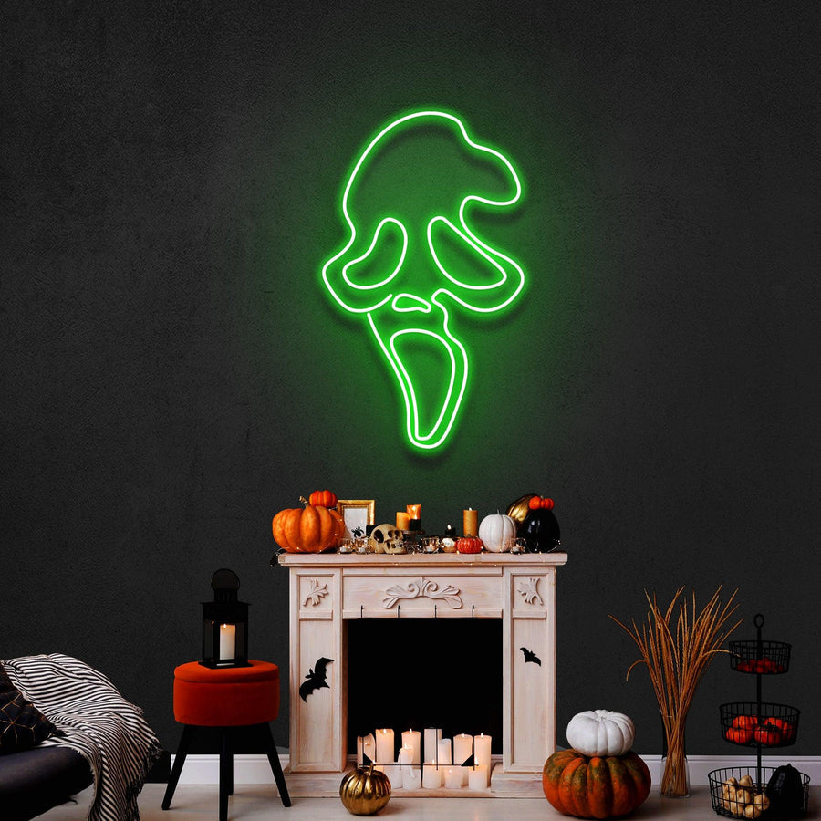 Scream Ghost Leuchtreklame – Das ultimative Neonlicht für Horror-Fans in Deutschland