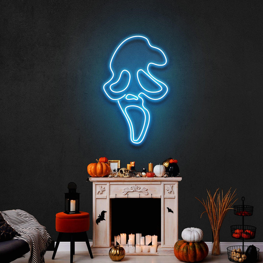 Scream Ghost Leuchtreklame – Das ultimative Neonlicht für Horror-Fans in Deutschland