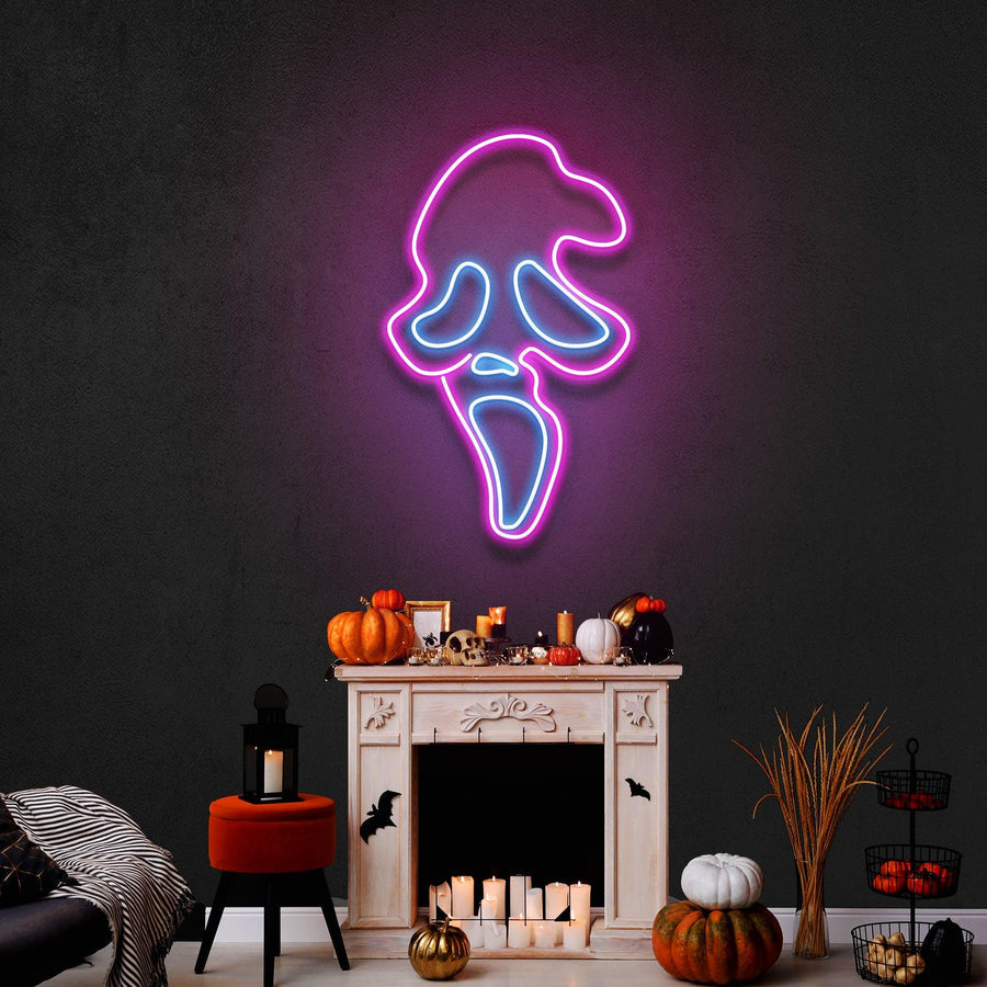 Scream Ghost Leuchtreklame – Das ultimative Neonlicht für Horror-Fans in Deutschland