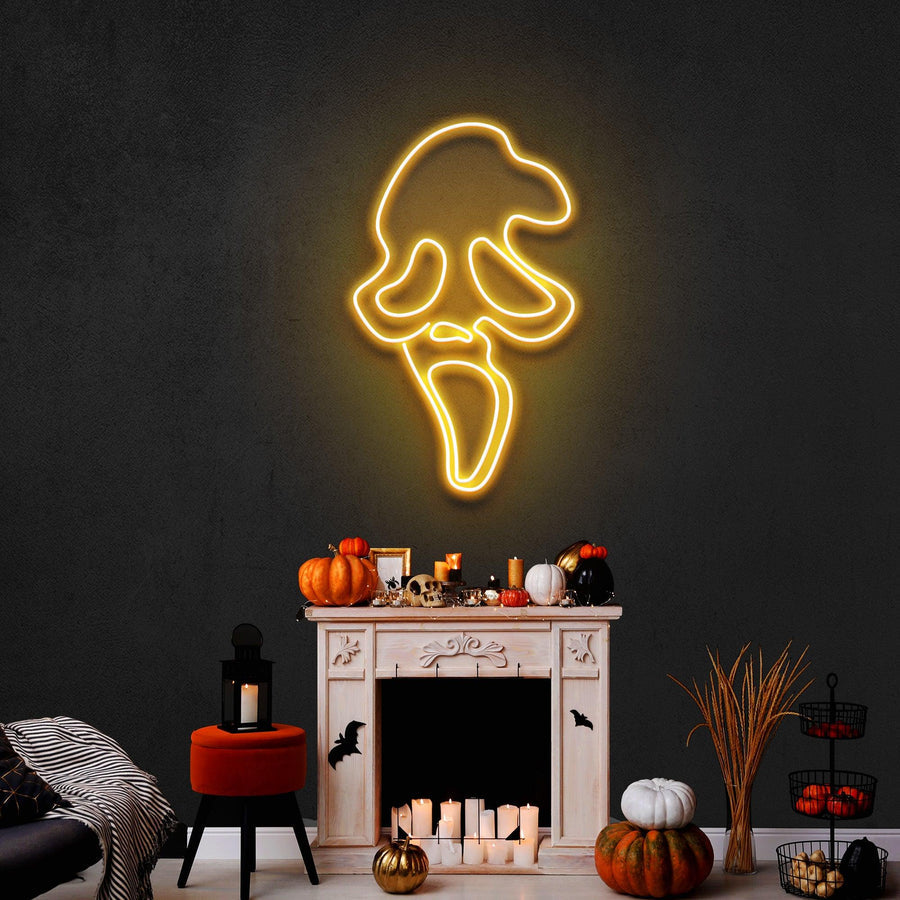Scream Ghost Leuchtreklame – Das ultimative Neonlicht für Horror-Fans in Deutschland