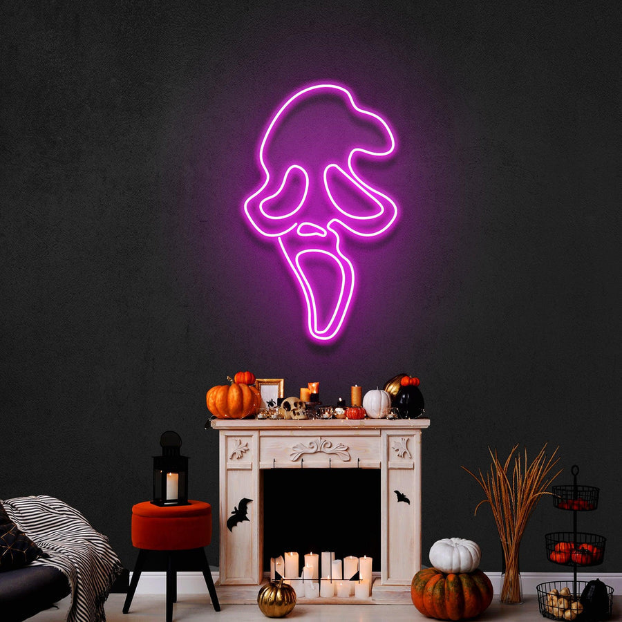 Scream Ghost Leuchtreklame – Das ultimative Neonlicht für Horror-Fans in Deutschland