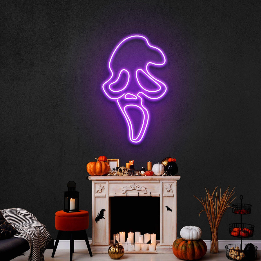 Scream Ghost Leuchtreklame – Das ultimative Neonlicht für Horror-Fans in Deutschland