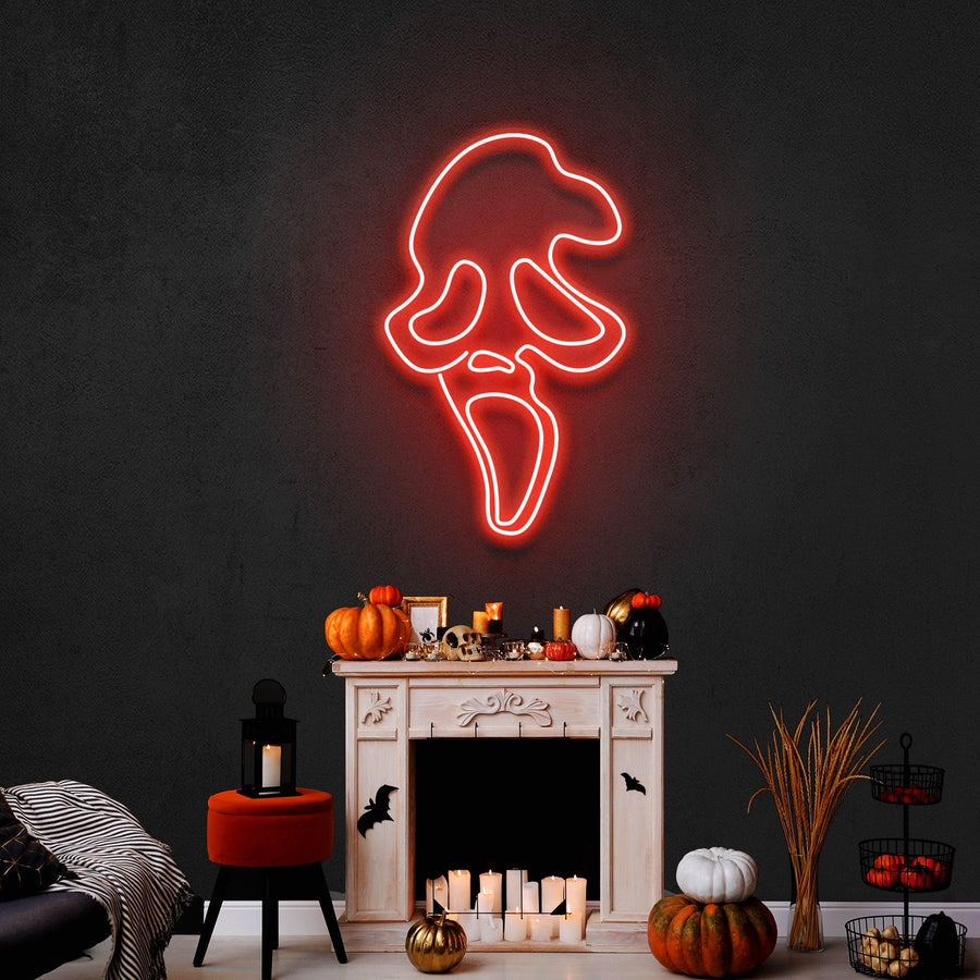 Scream Ghost Leuchtreklame – Das ultimative Neonlicht für Horror-Fans in Deutschland
