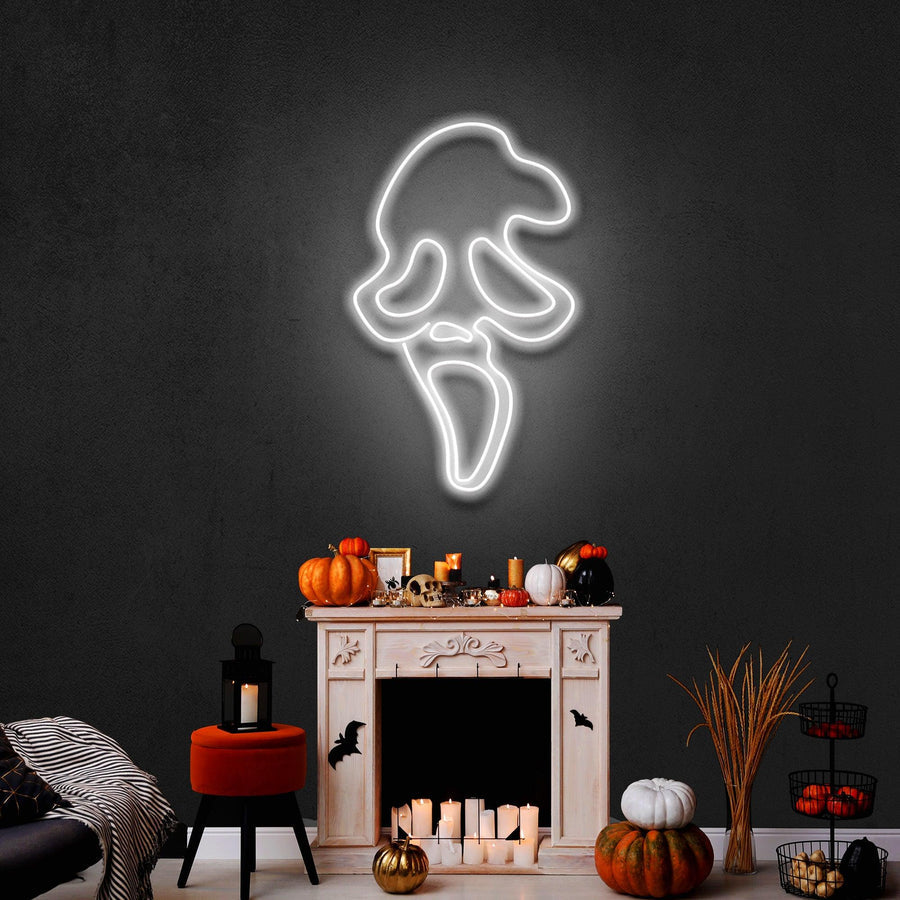 Scream Ghost Leuchtreklame – Das ultimative Neonlicht für Horror-Fans in Deutschland