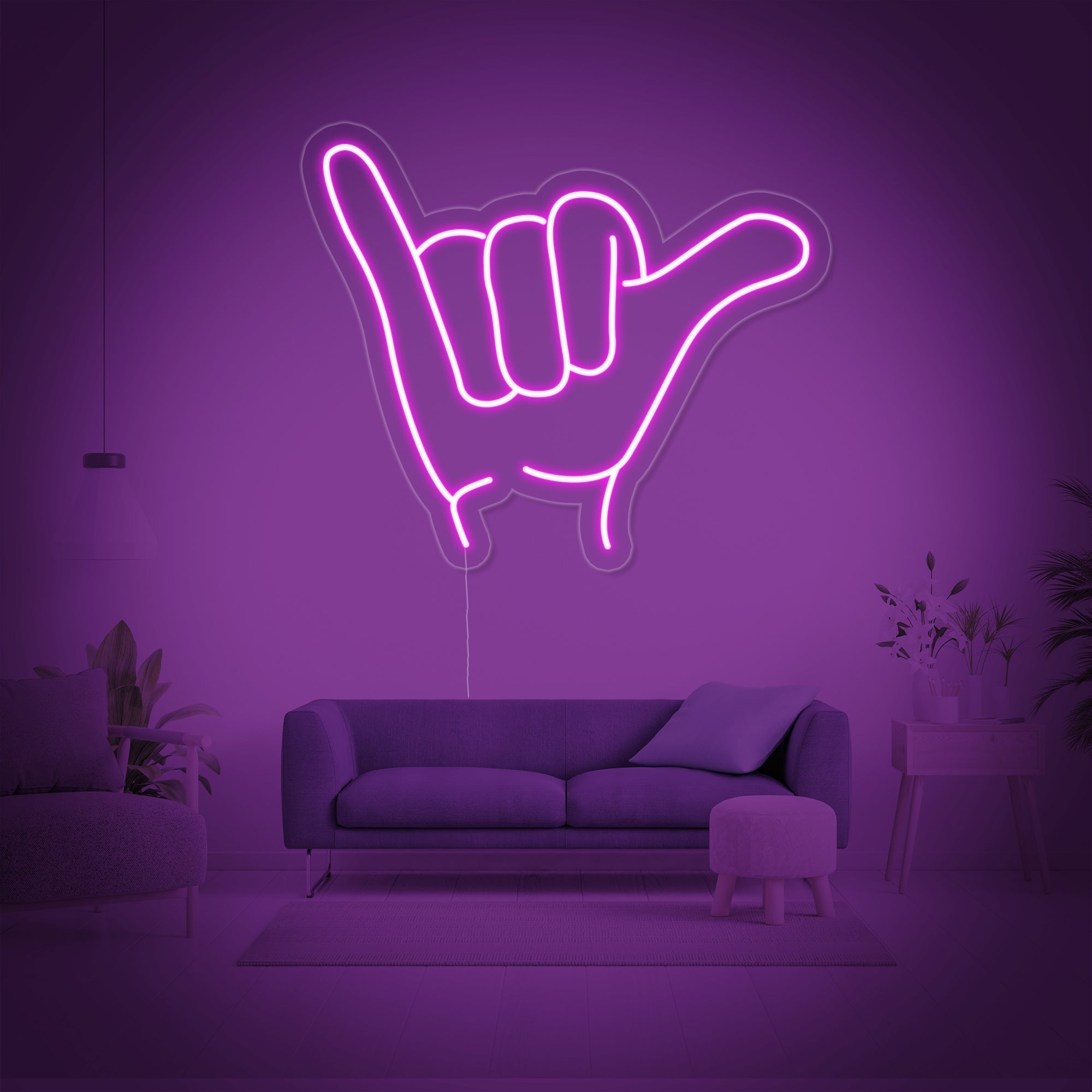 "Shaka" Neonschrift