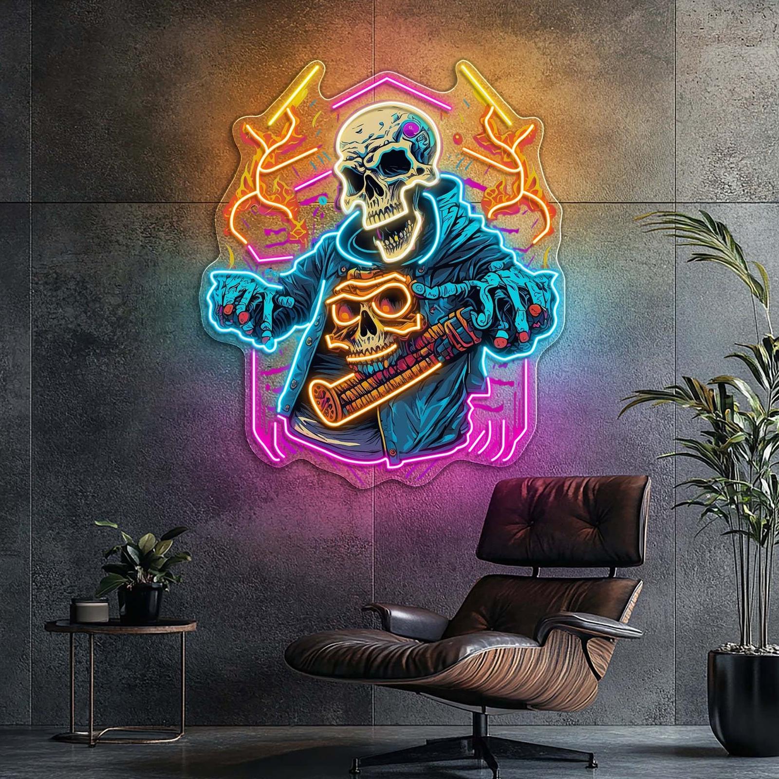 Skull Beats: Neon-Vibes vom Grave Neon Artwork