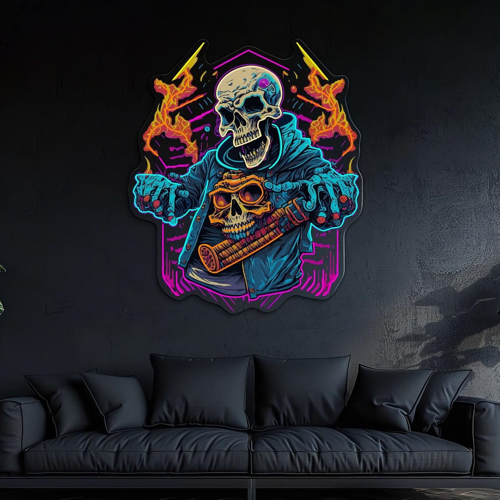 Skull Beats: Neon-Vibes vom Grave Neon Artwork