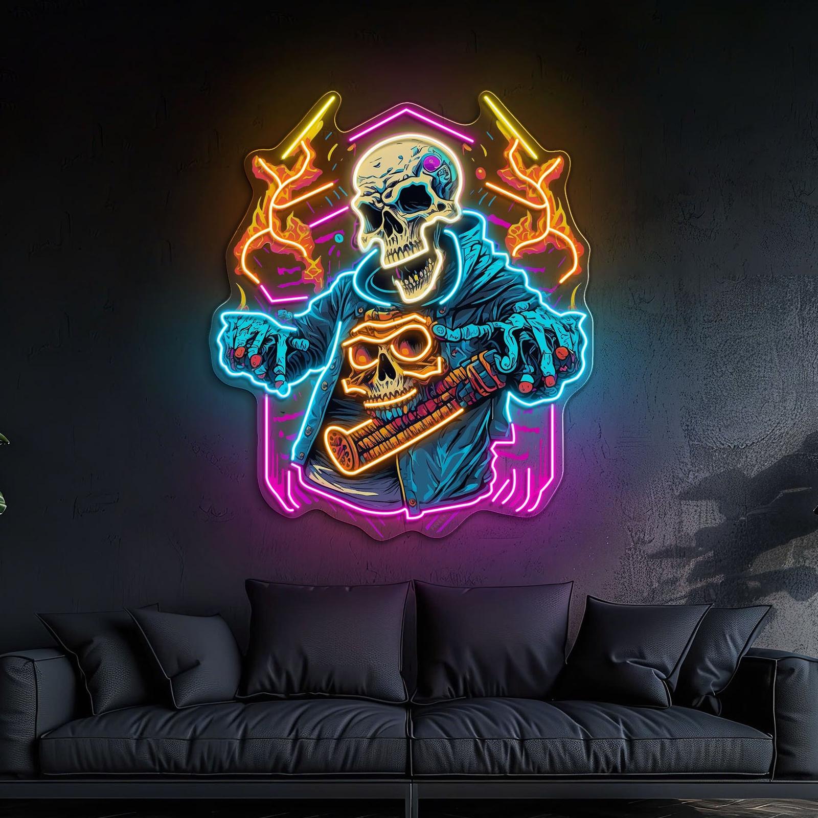 Skull Beats: Neon-Vibes vom Grave Neon Artwork