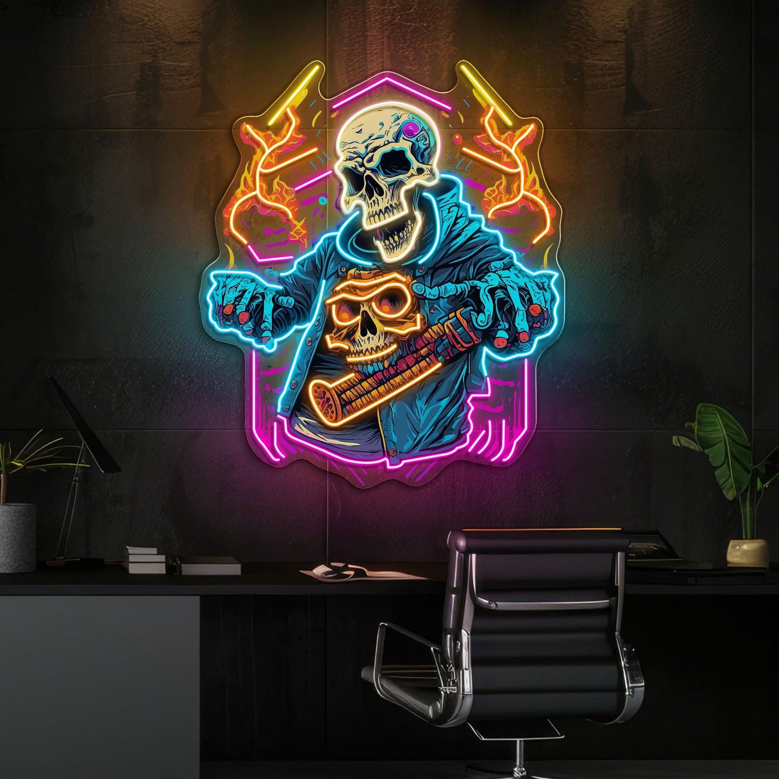 Skull Beats: Neon-Vibes vom Grave Neon Artwork