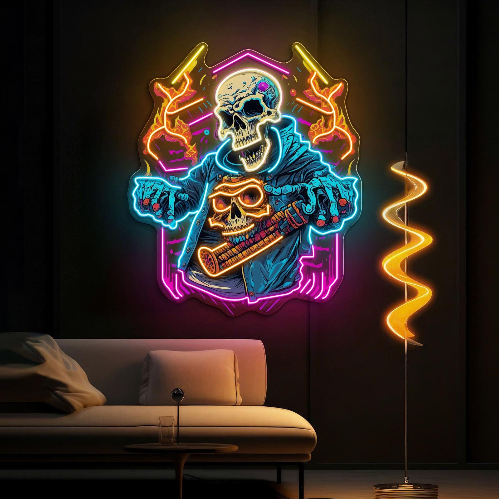 Skull Beats: Neon-Vibes vom Grave Neon Artwork