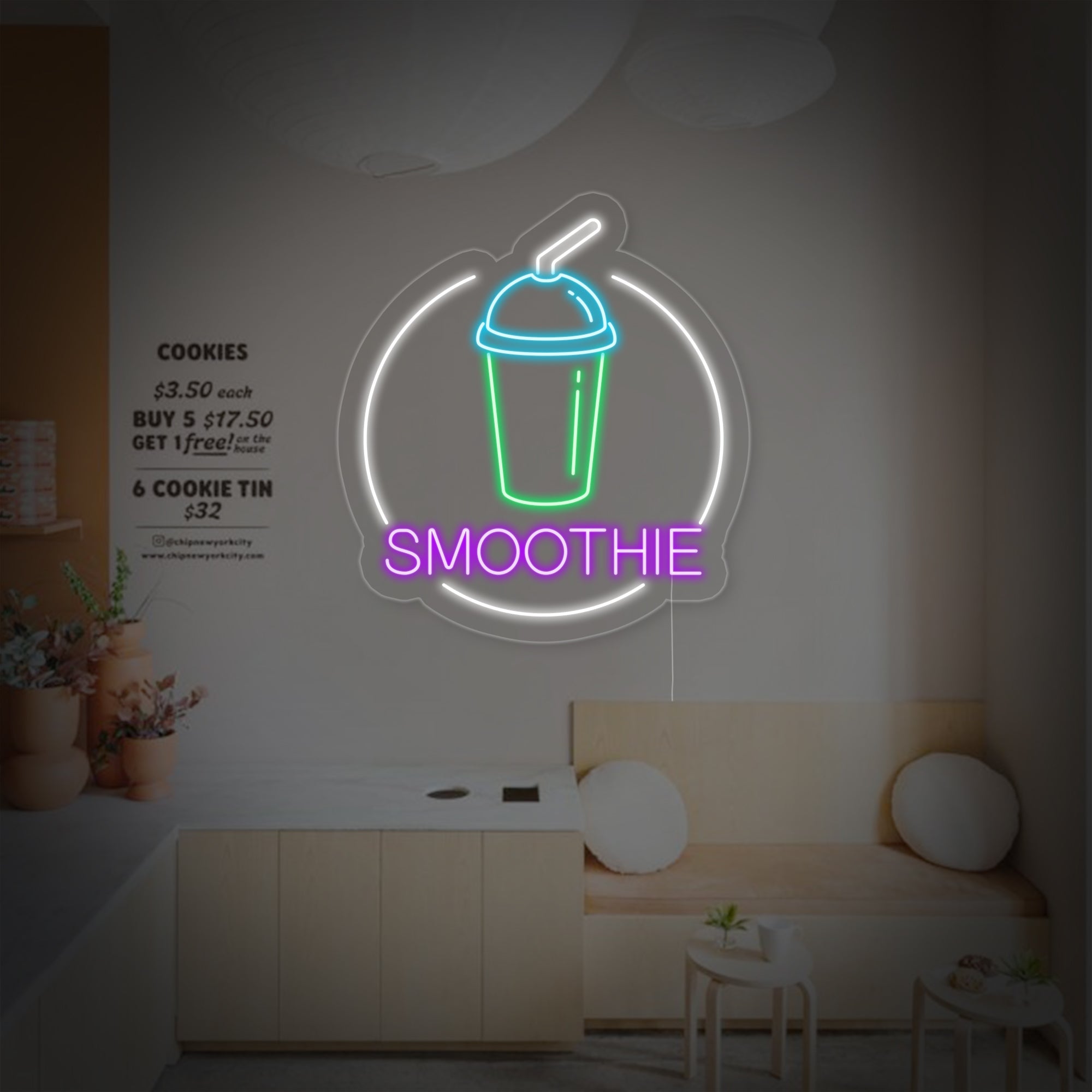 "Smoothie" Neonschrift