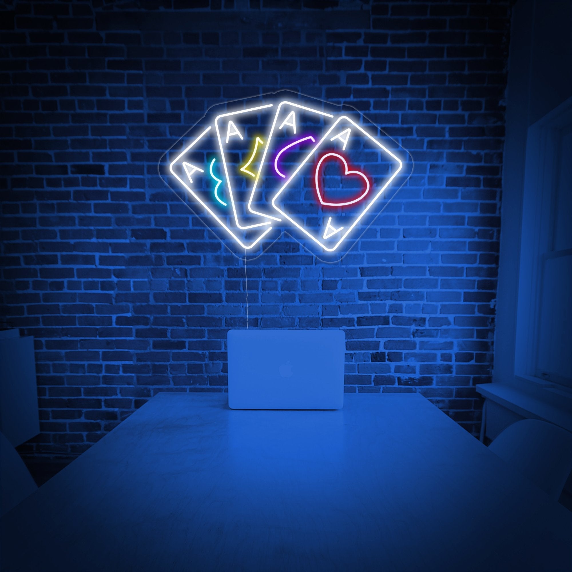 "Solitaire, Zimmerdekoration" Neonschrift
