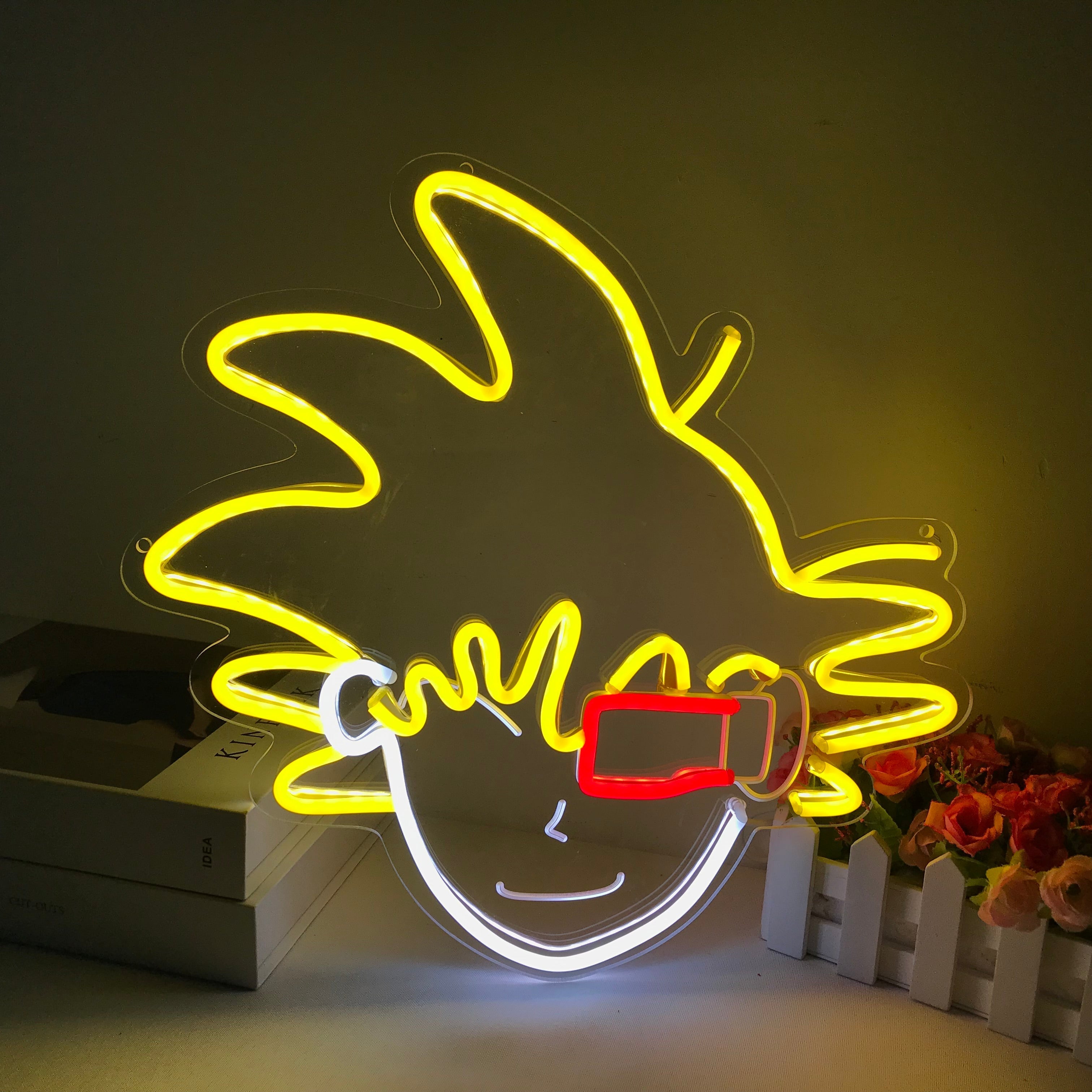 "Son Goku, Anime" Mini Neonschrift