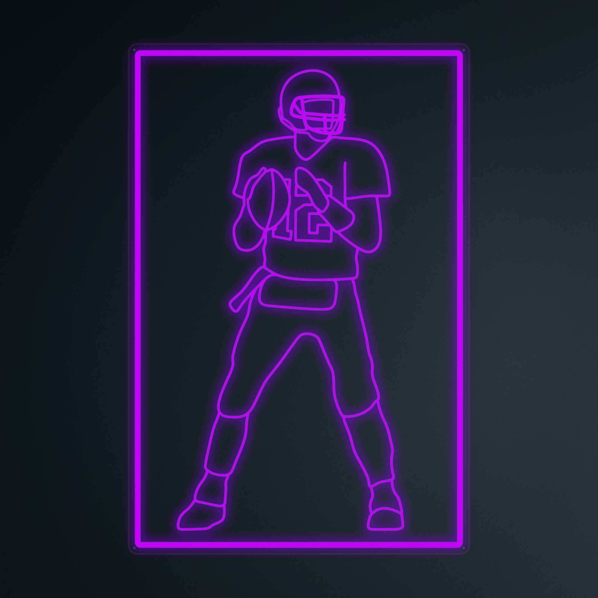 "Fußballspieler 12 Sport" Mini-Neonschild