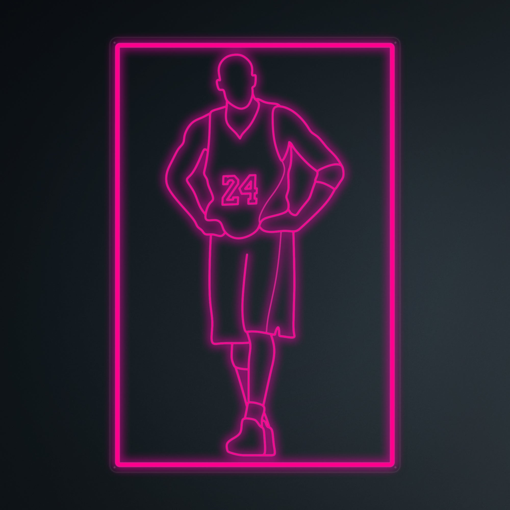"Basketballspieler 24" Mini-Neonschild