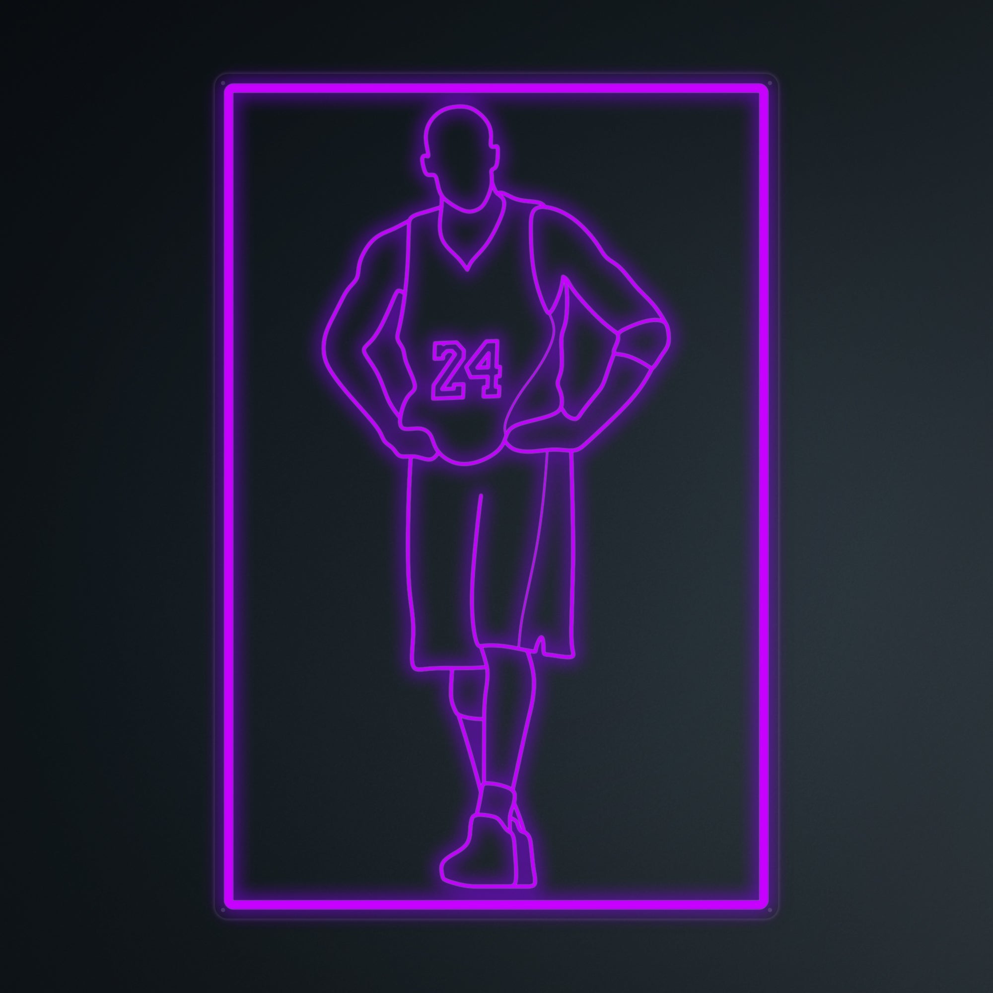 "Basketballspieler 24" Mini-Neonschild