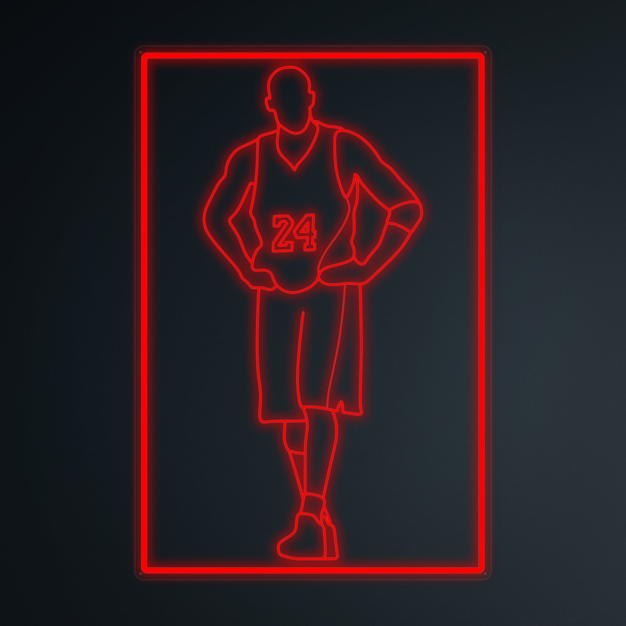 "Basketballspieler 24" Mini-Neonschild