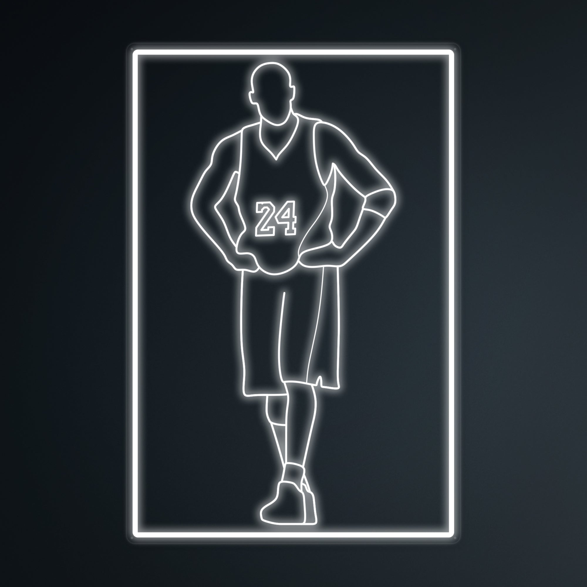 "Basketballspieler 24" Mini-Neonschild