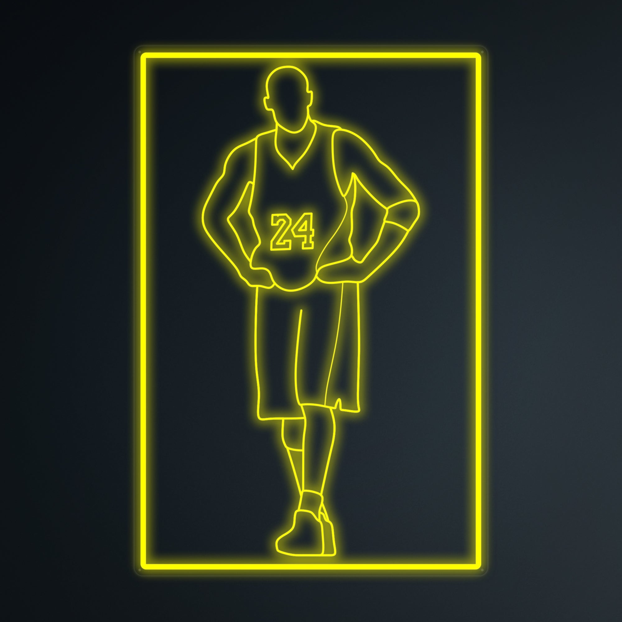 "Basketballspieler 24" Mini-Neonschild