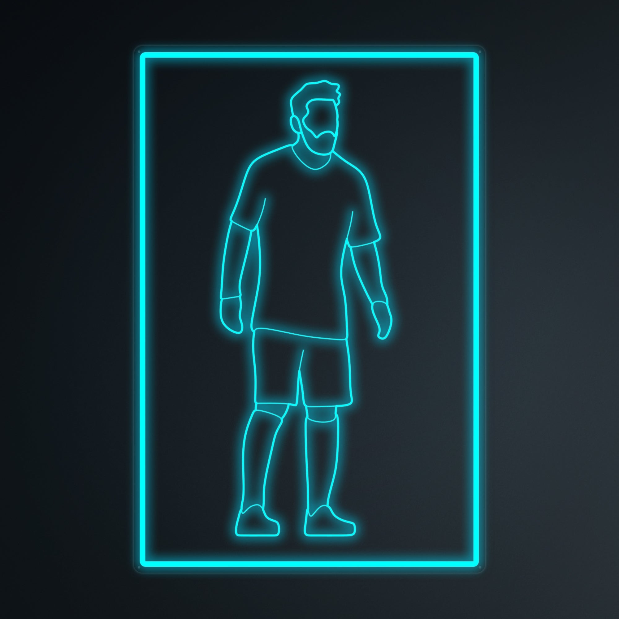 "Fußballspieler 10 Sport" Mini-Neonschild