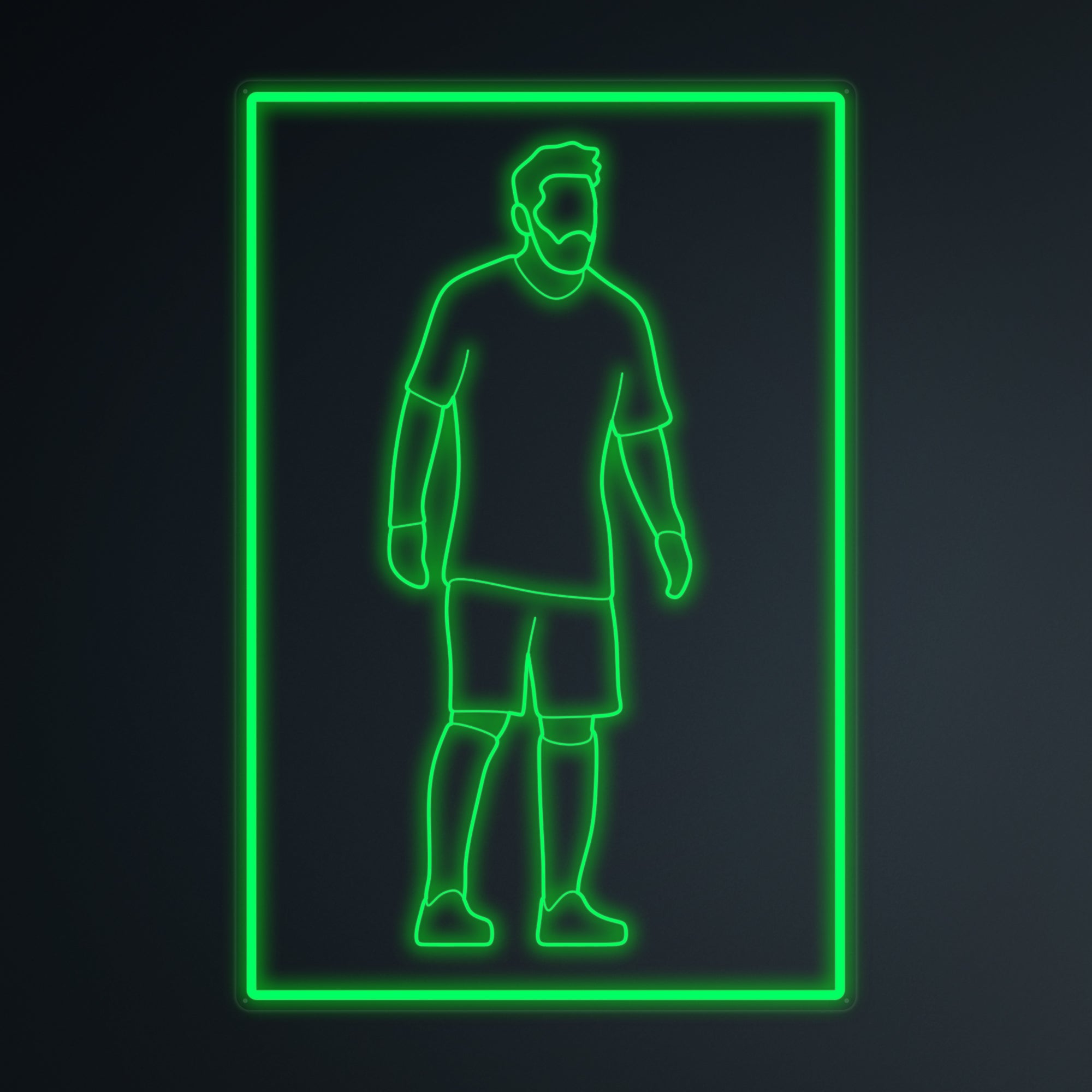 "Fußballspieler 10 Sport" Mini-Neonschild