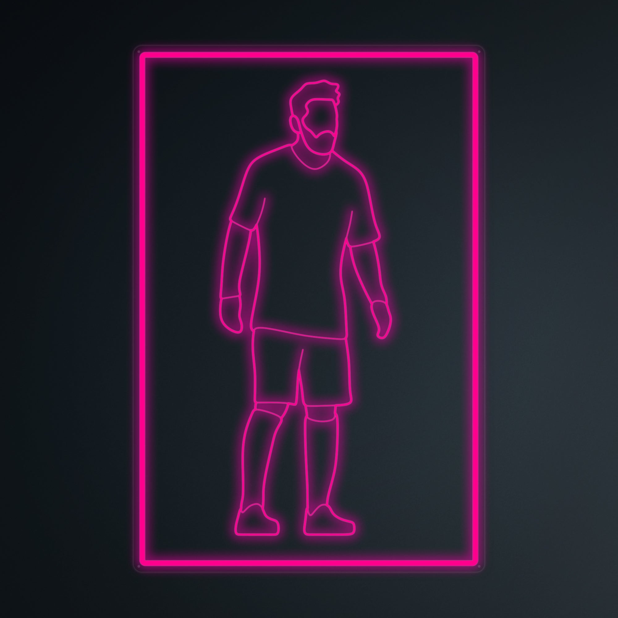 "Fußballspieler 10 Sport" Mini-Neonschild