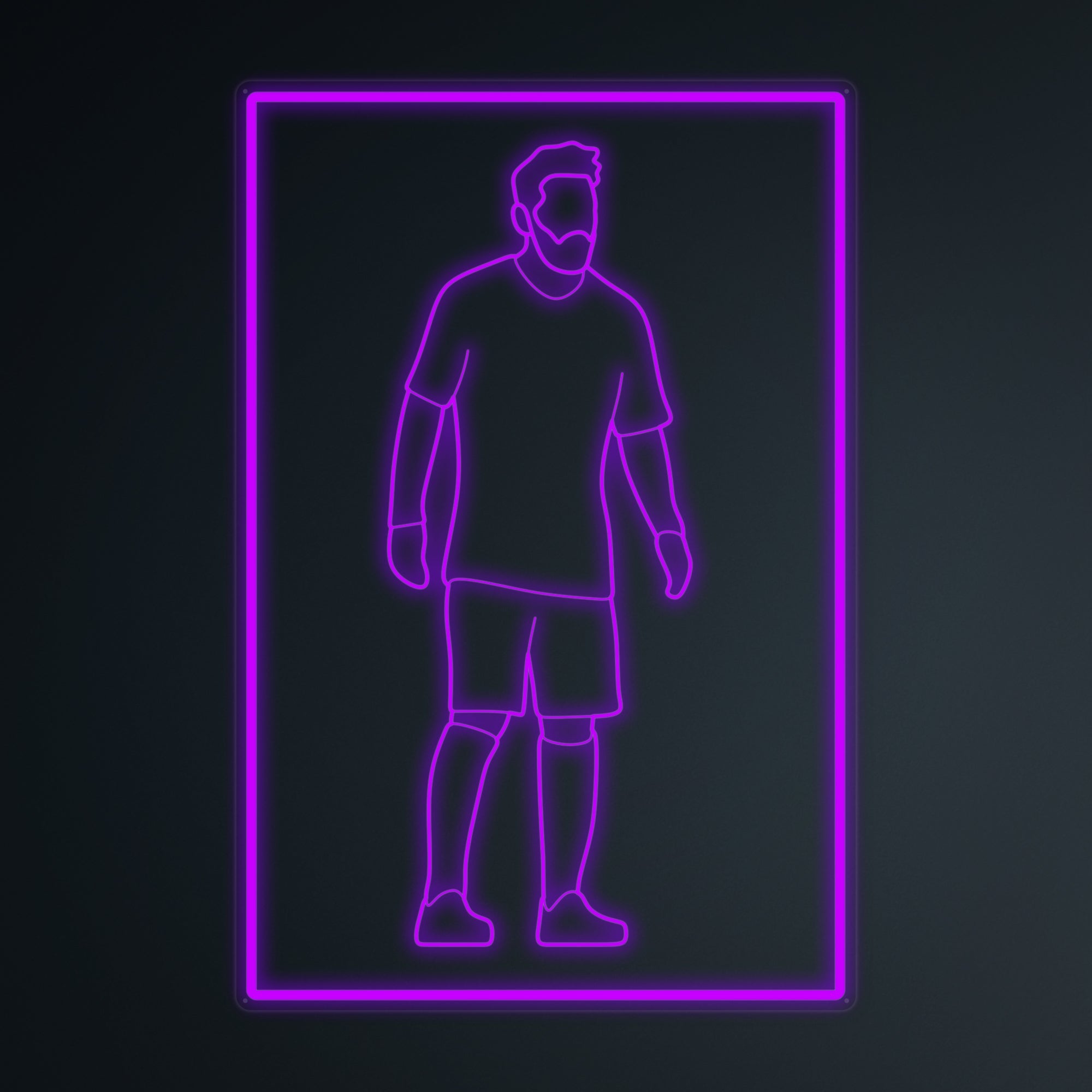 "Fußballspieler 10 Sport" Mini-Neonschild
