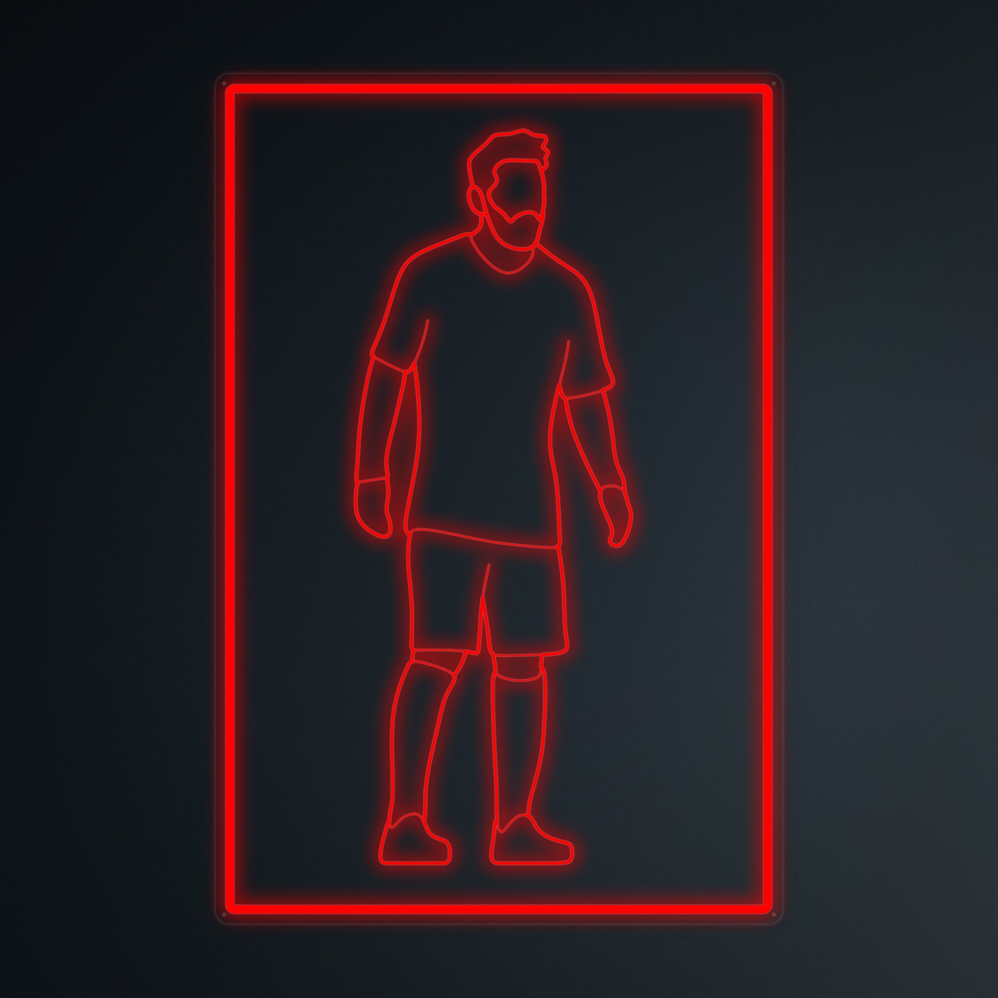 "Fußballspieler 10 Sport" Mini-Neonschild