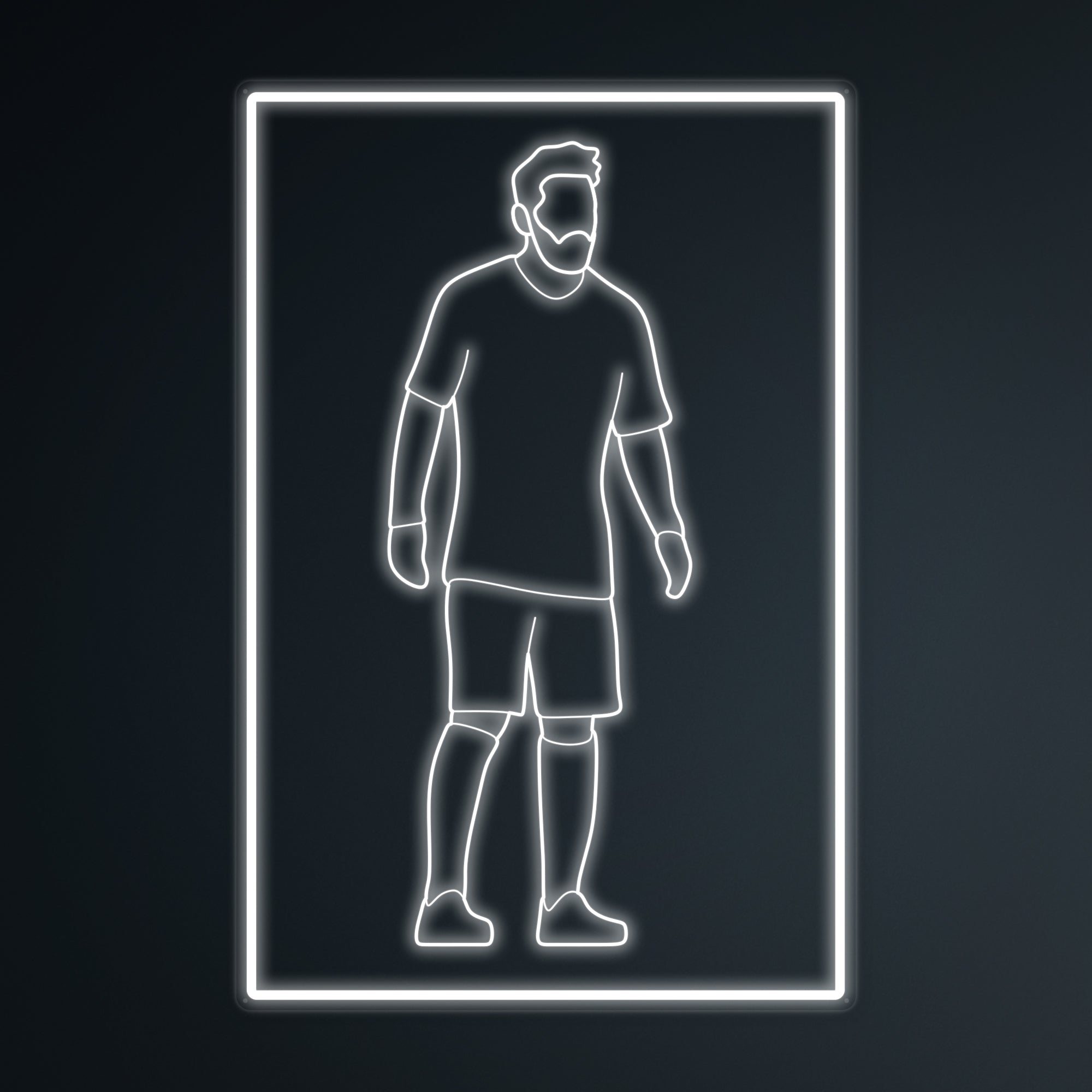 "Fußballspieler 10 Sport" Mini-Neonschild