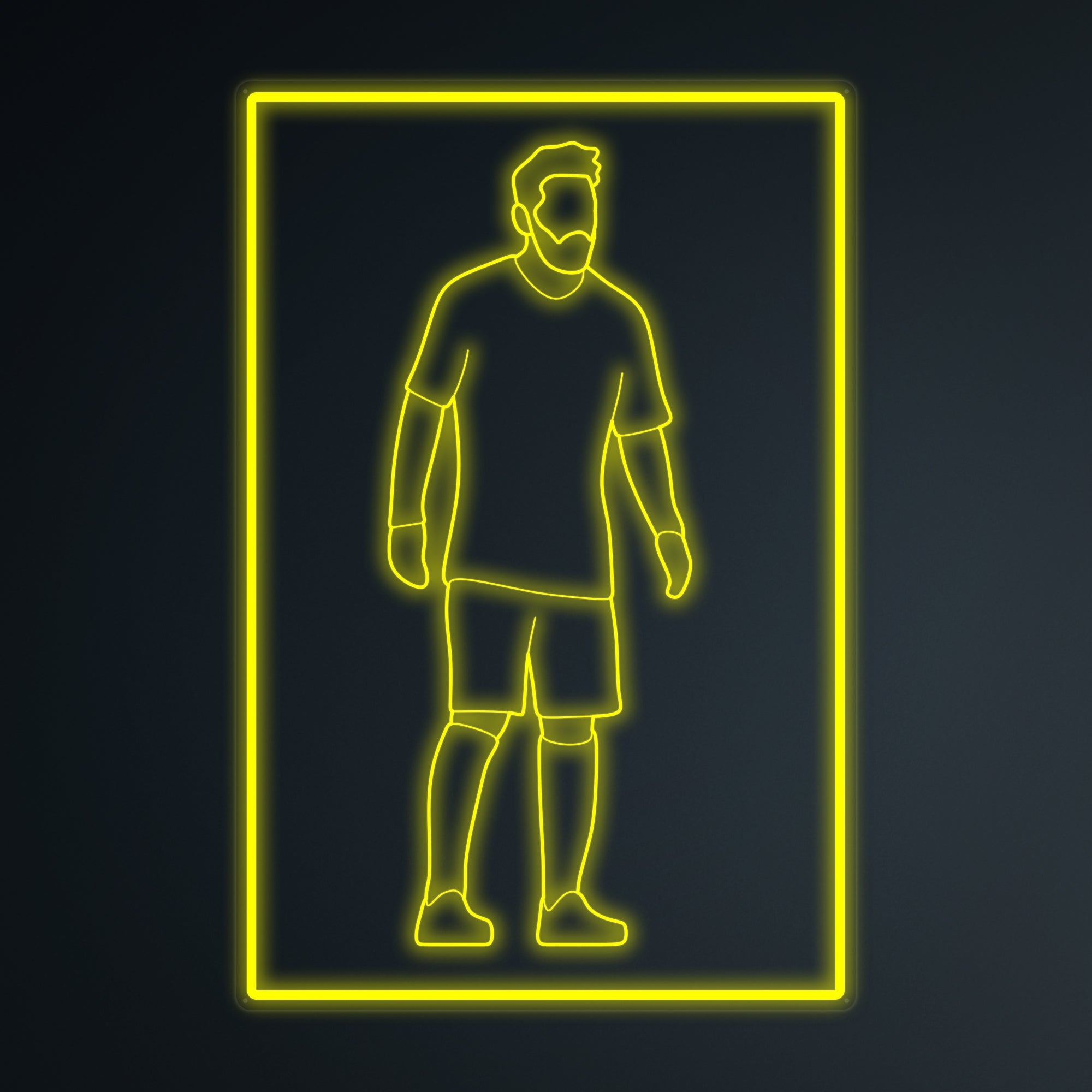 "Fußballspieler 10 Sport" Mini-Neonschild