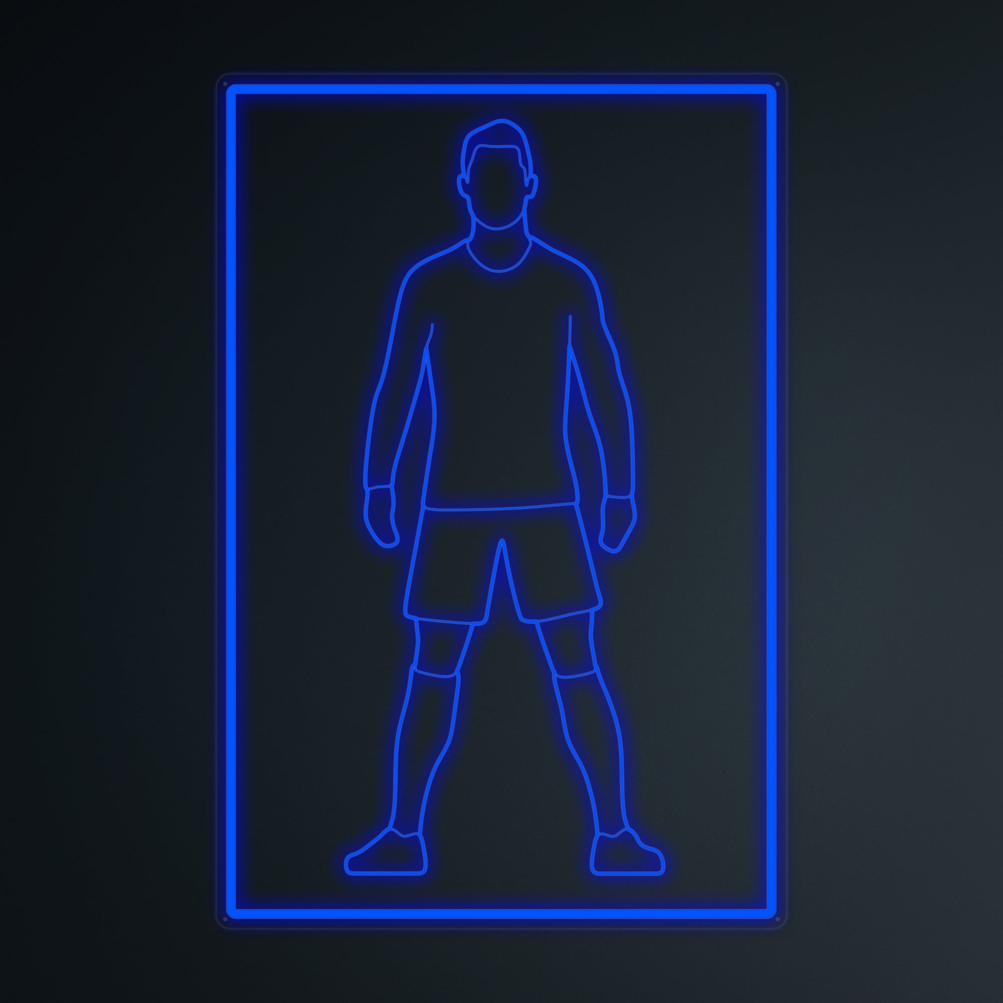 "Fußballspieler 7 Sport" Mini-Neonschild