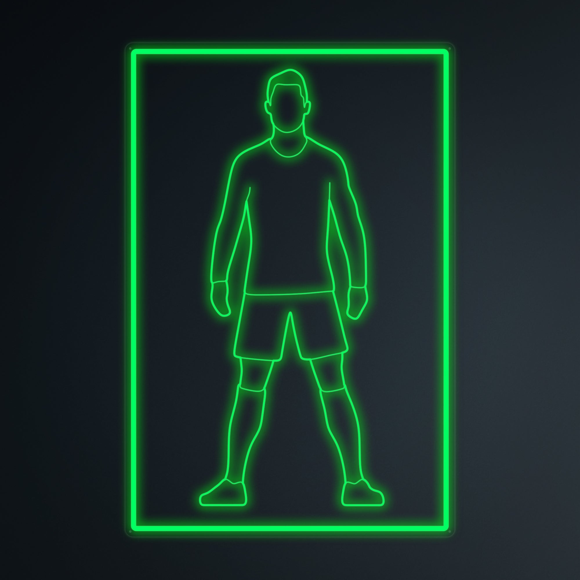 "Fußballspieler 7 Sport" Mini-Neonschild